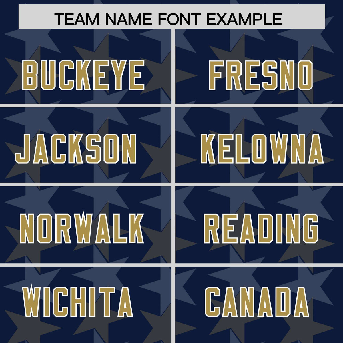 Custom Navy Old Gold Personalized All Star Graffiti Pattern Authentic American Football Jersey