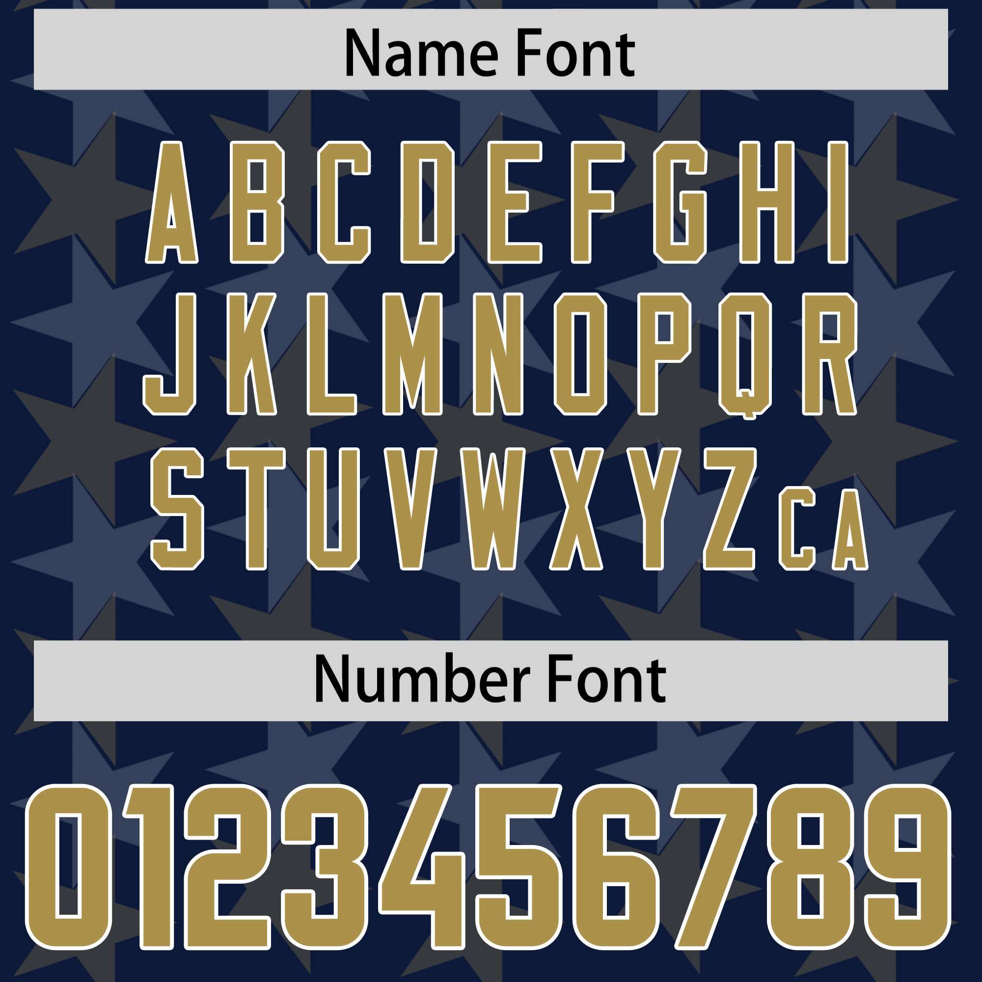 Custom Navy Old Gold Personalized All Star Graffiti Pattern Authentic American Football Jersey
