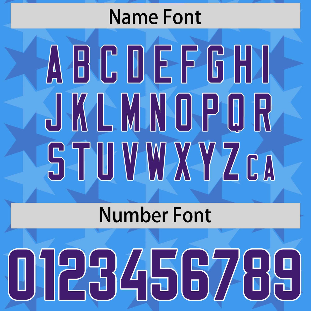 Custom Light Blue Purple Personalized All Star Graffiti Pattern Authentic American Football Jersey