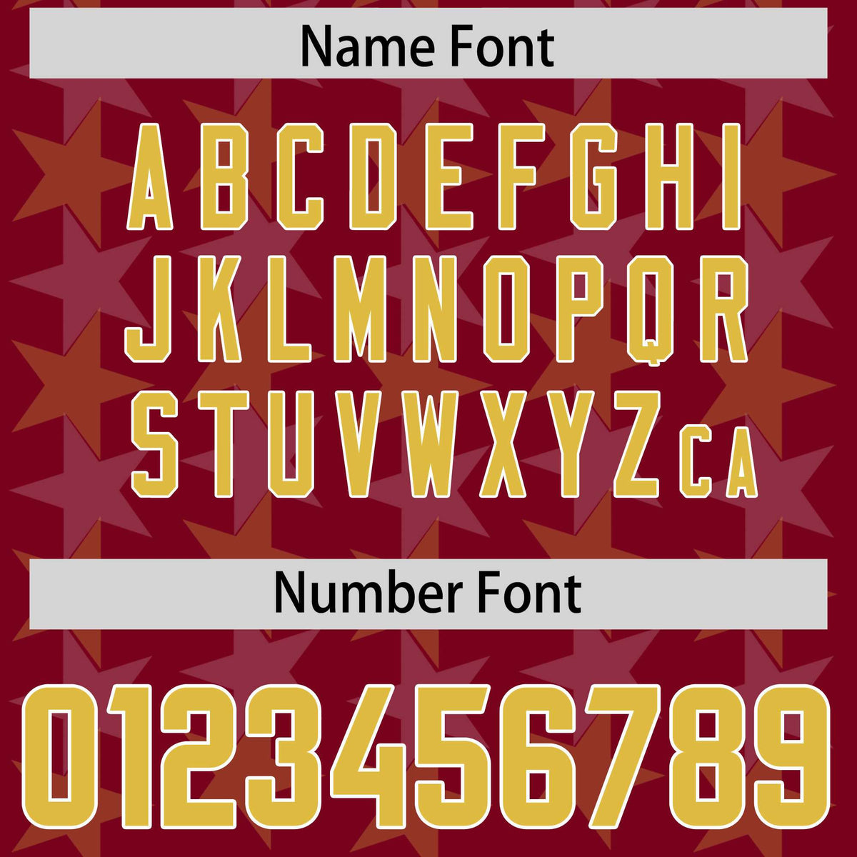 Custom Crimson Gold Personalized All Star Graffiti Pattern Authentic American Football Jersey