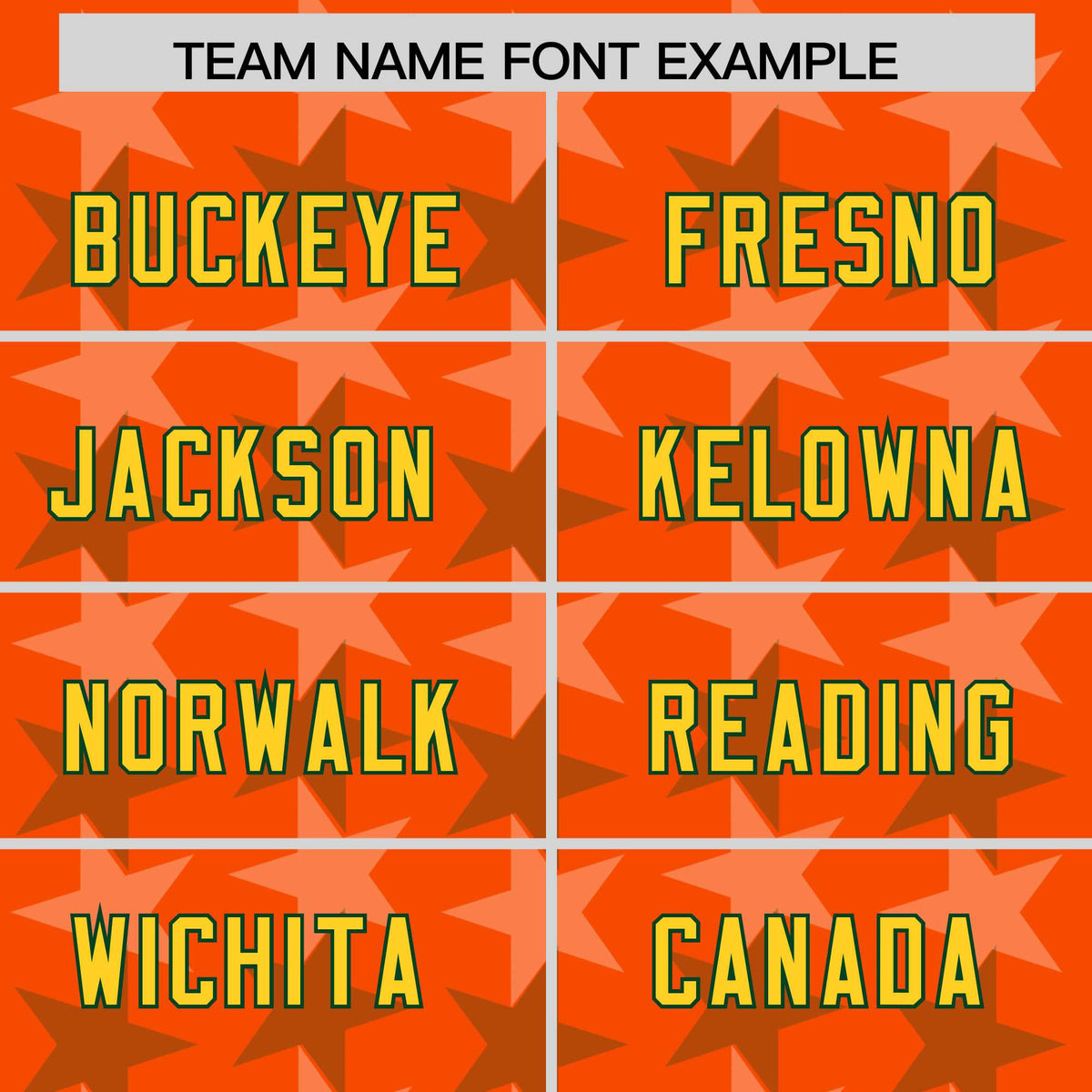 Custom Orange Green Personalized All Star Graffiti Pattern Authentic American Football Jersey