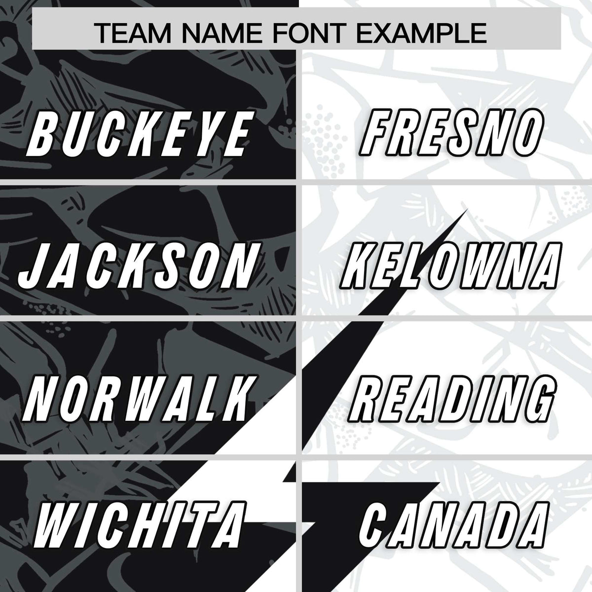 Custom White Black Split Personalized Lightning Pattern American Football Jersey