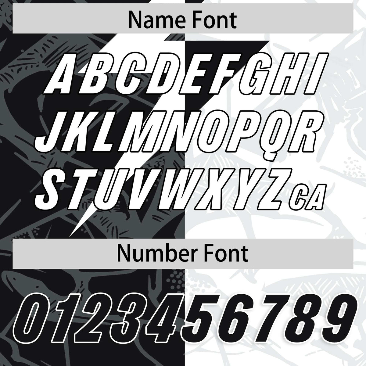 Custom White Black Split Personalized Lightning Pattern American Football Jersey