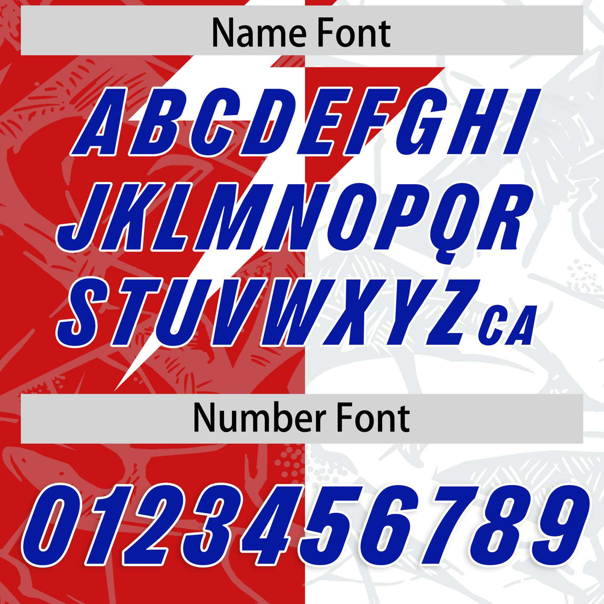 Custom White Red Split Personalized Lightning Pattern American Football Jersey