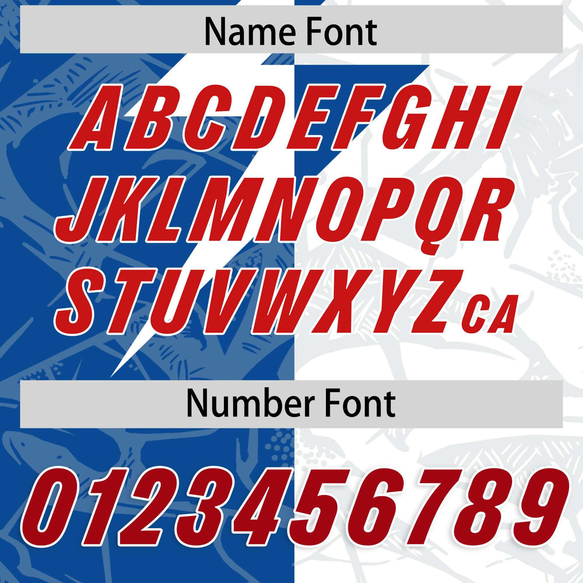 Custom White Royal Split Personalized Lightning Pattern American Football Jersey