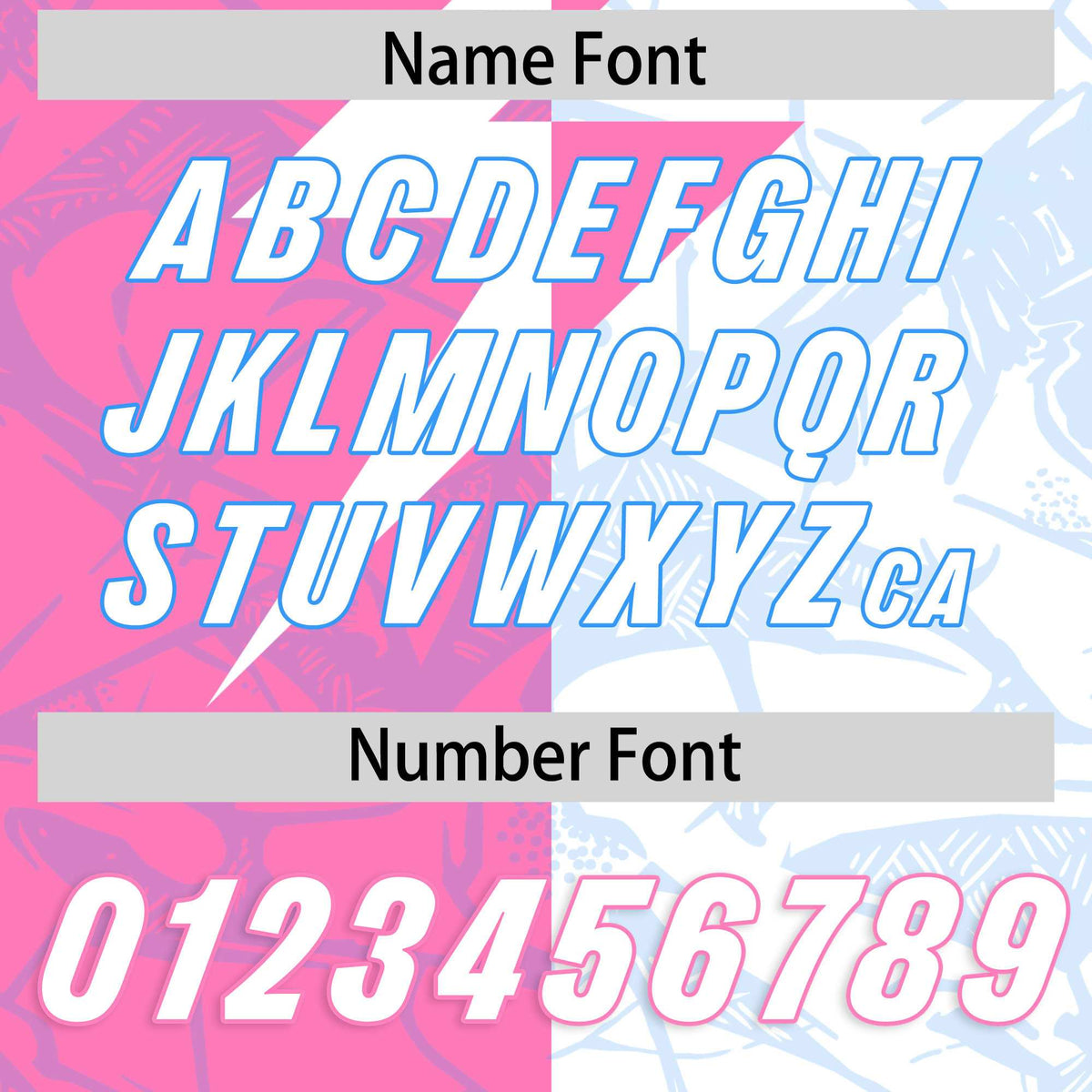 Custom White Pink Split Personalized Lightning Pattern American Football Jersey