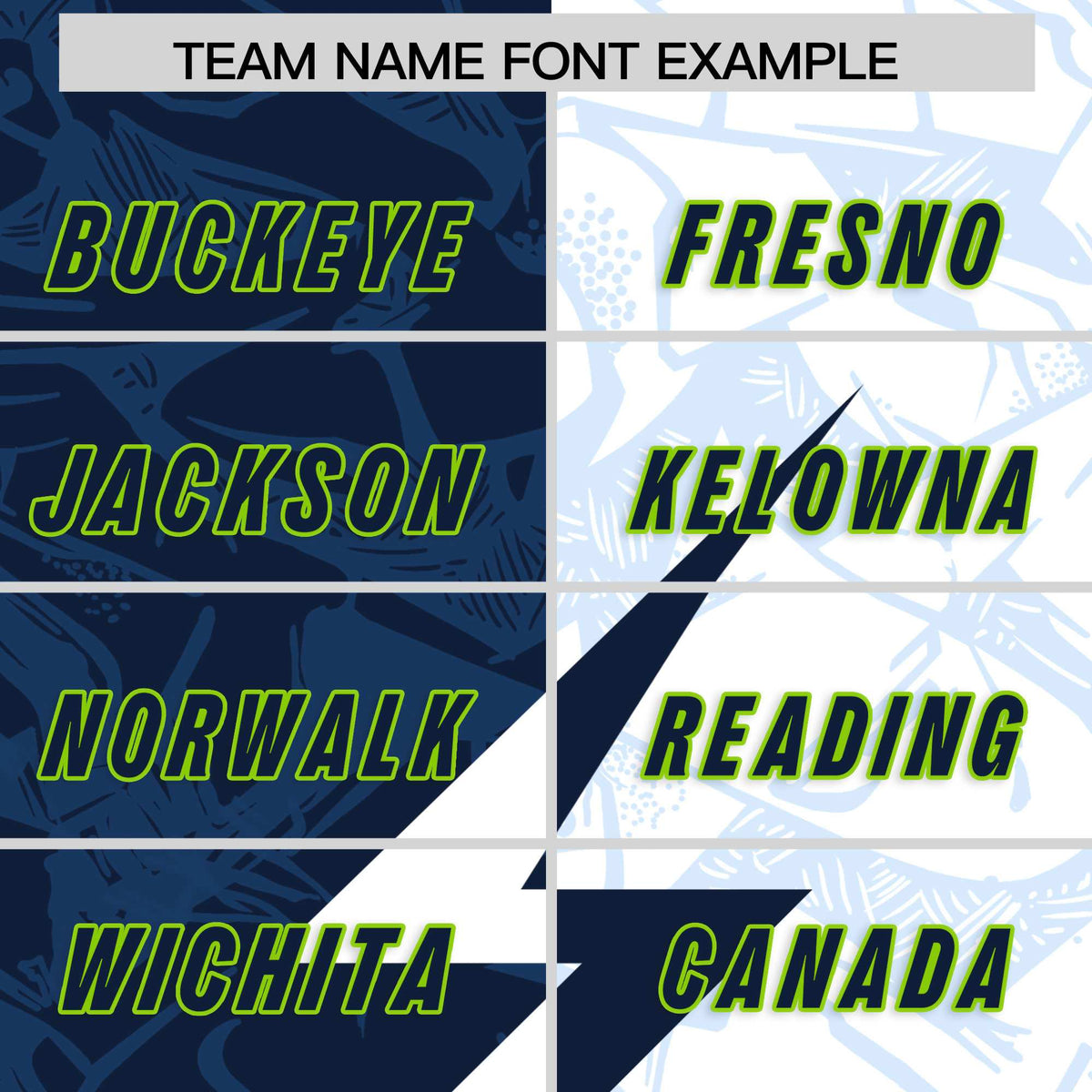 Custom White Navy Split Personalized Lightning Pattern American Football Jersey