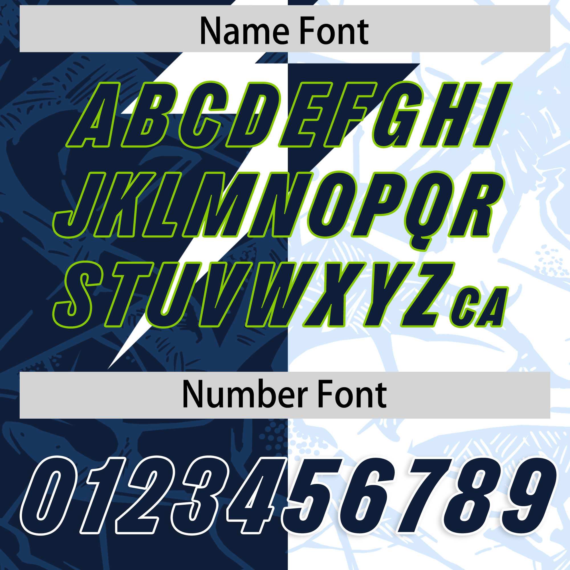 Custom White Navy Split Personalized Lightning Pattern American Football Jersey