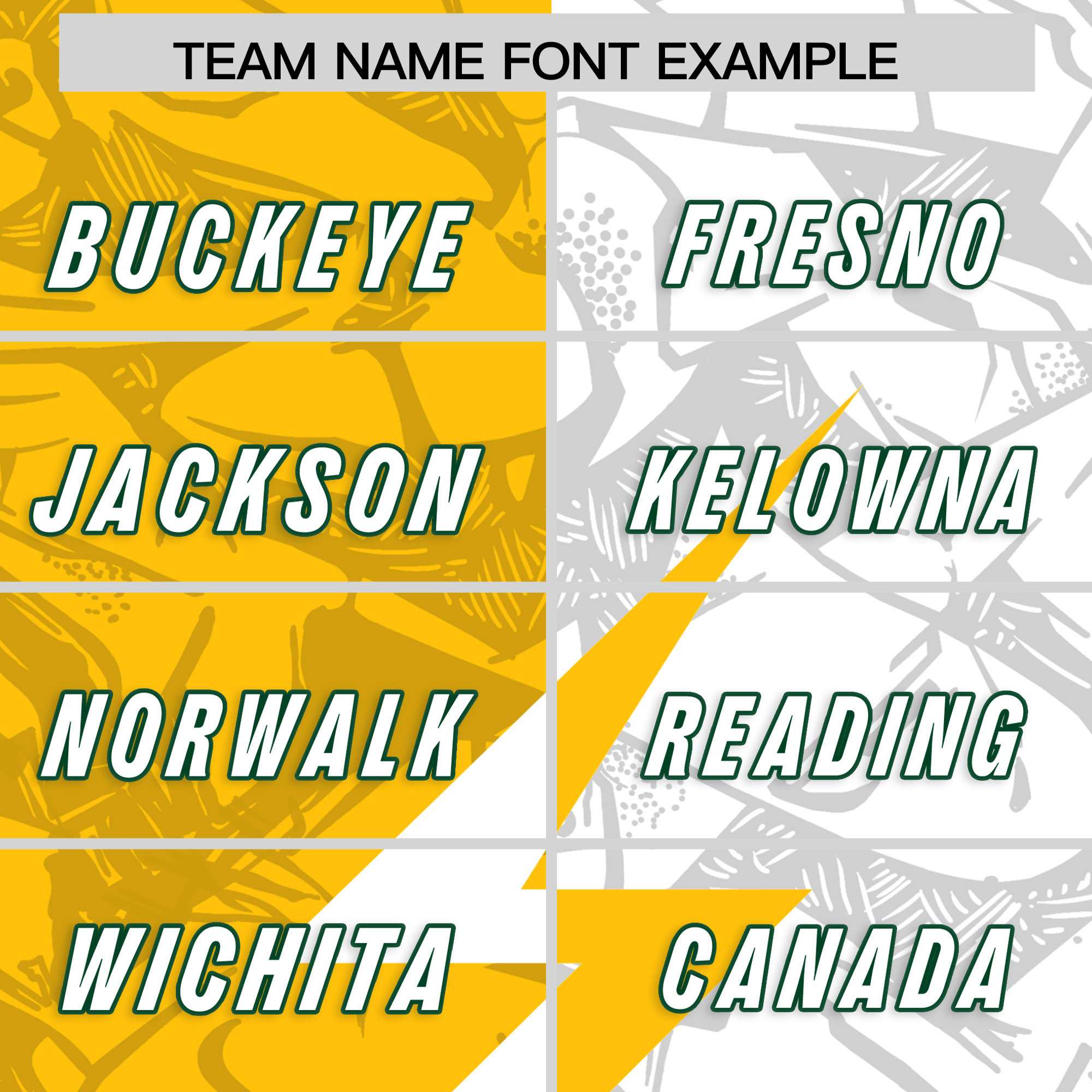 Custom Yellow White Split Personalized Lightning Pattern American Football Jersey