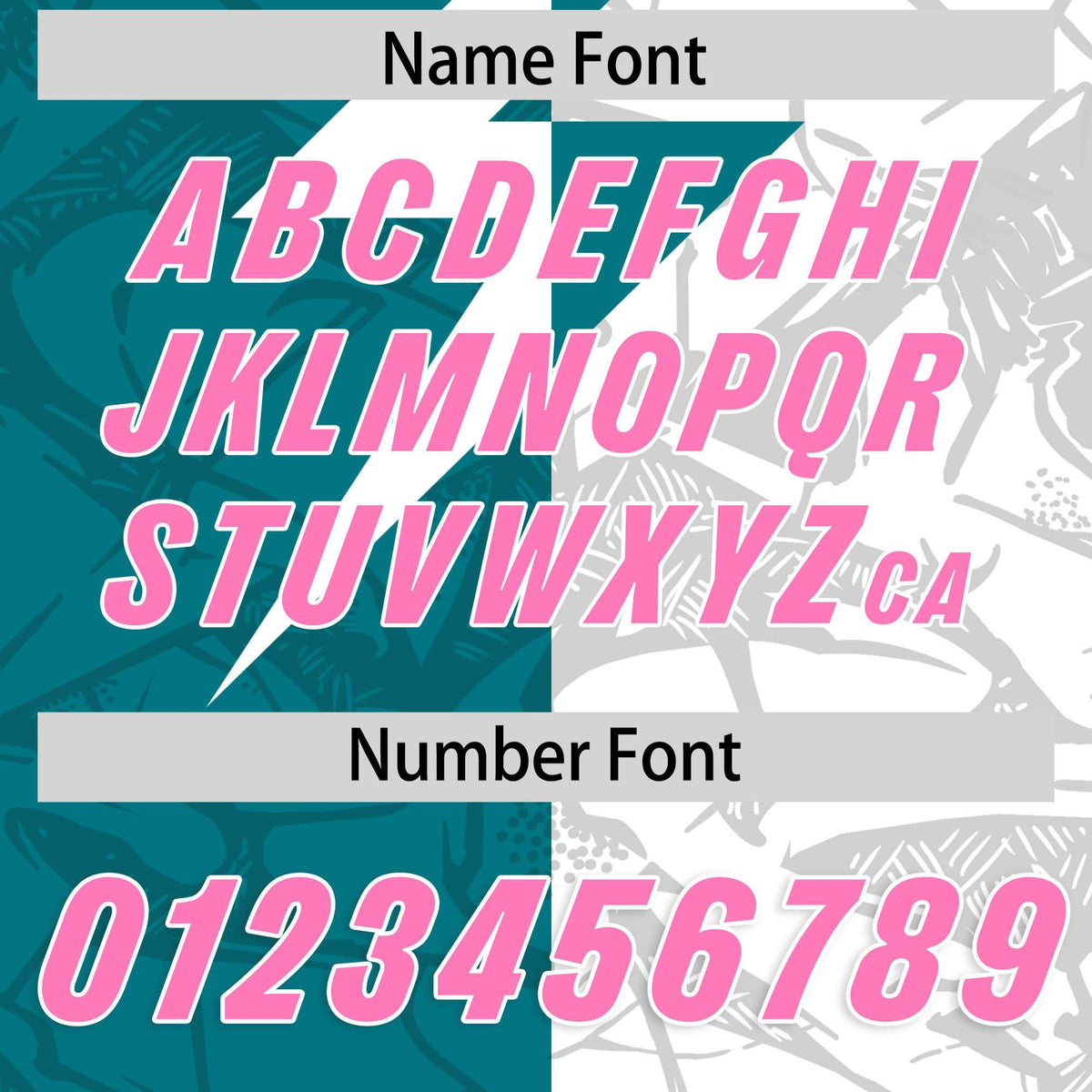 Custom Aqua White Split Personalized Lightning Pattern American Football Jersey