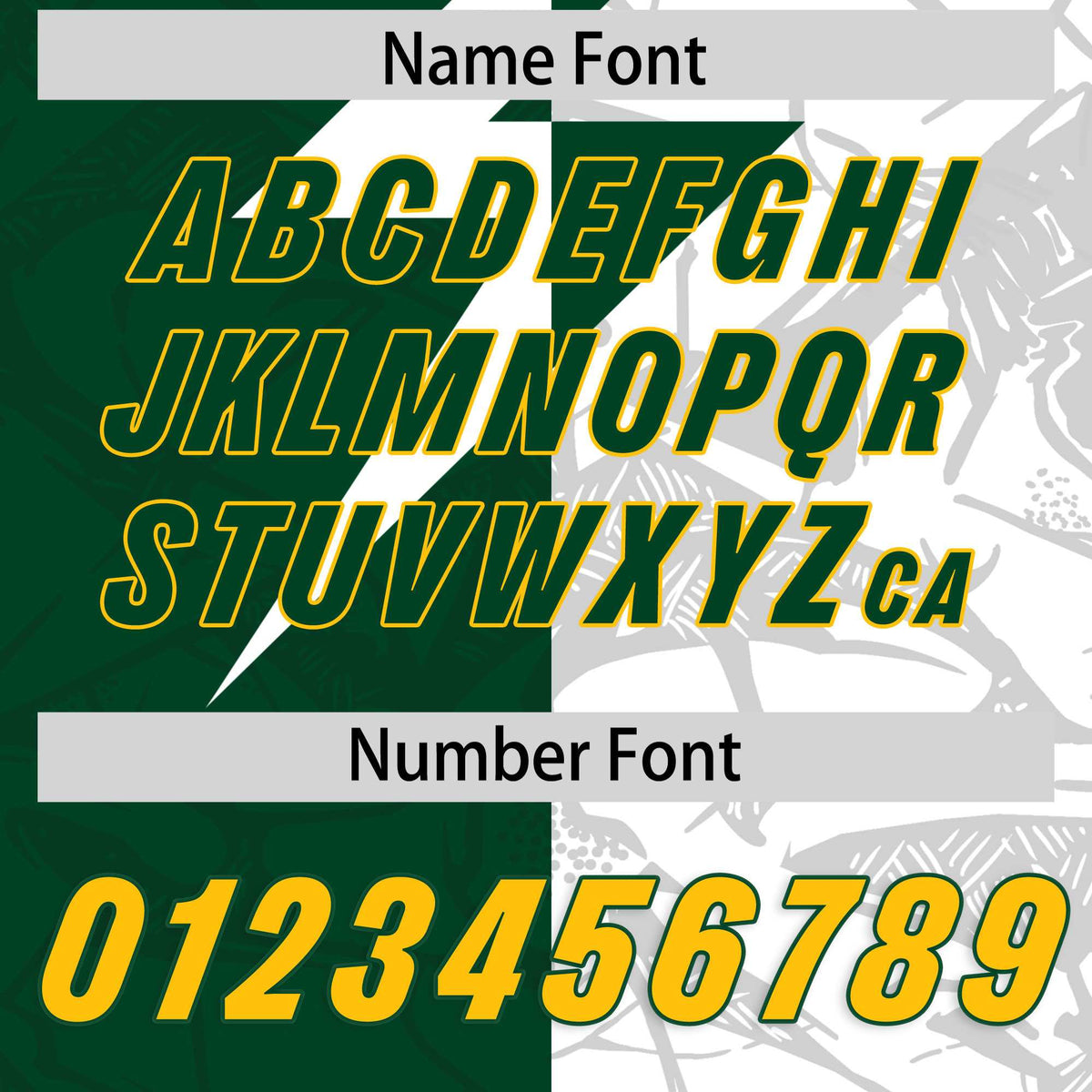 Custom Green White Split Personalized Lightning Pattern American Football Jersey