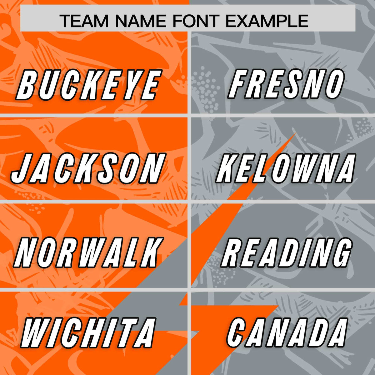 Custom Grey Orange Split Personalized Lightning Pattern American Football Jersey