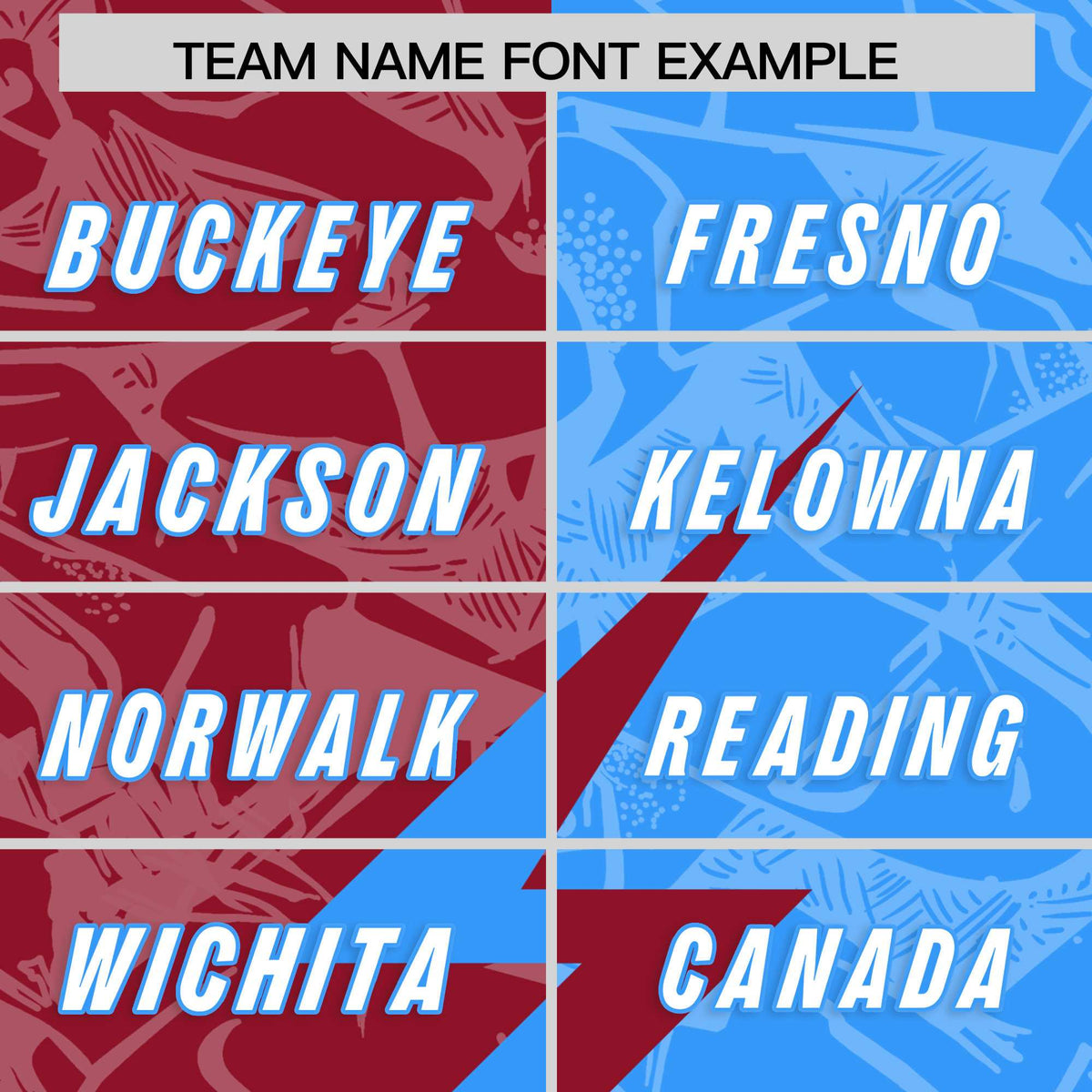 Custom Light Blue Cardinal Split Personalized Lightning Pattern American Football Jersey