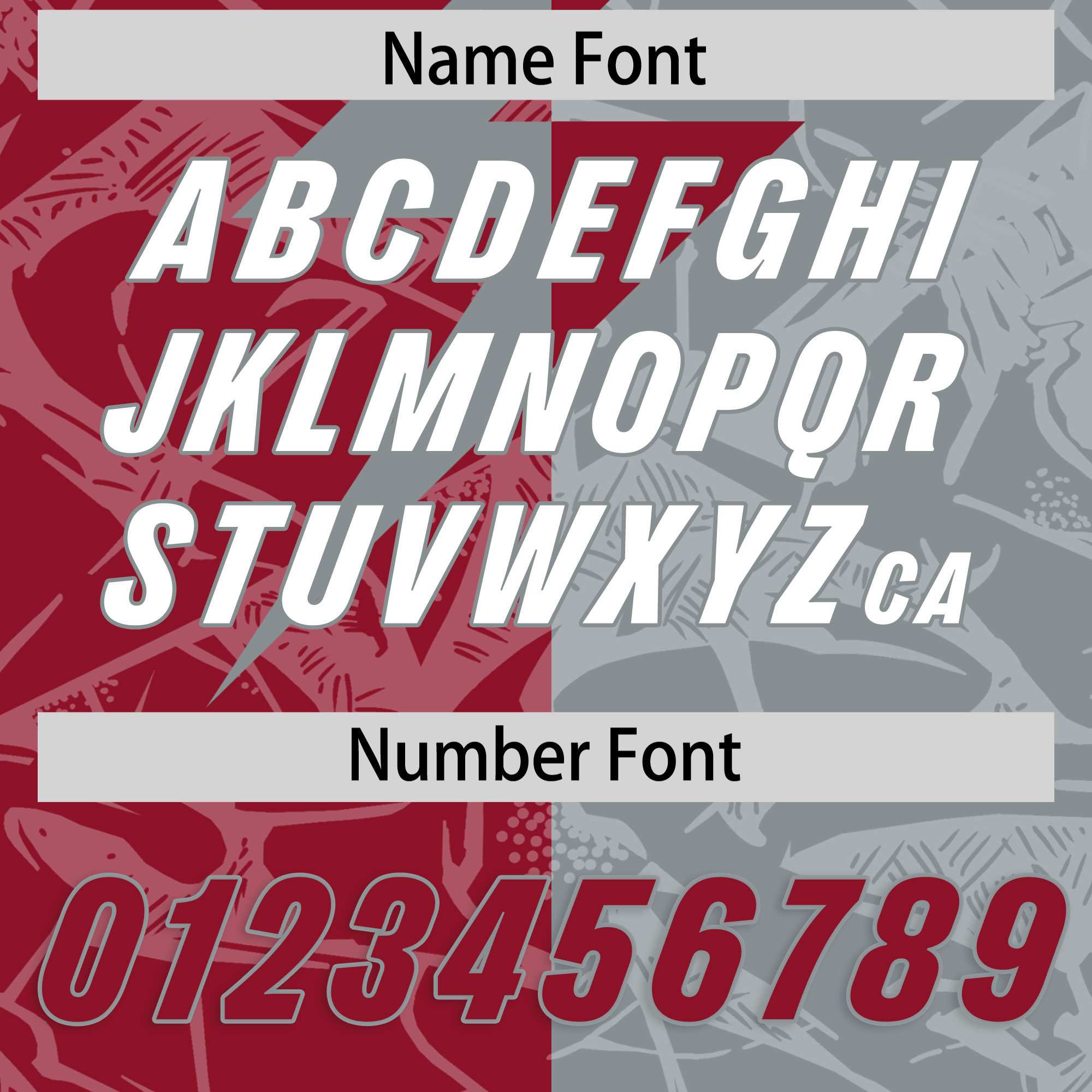 Custom Gray Cardinal Split Personalized Lightning Pattern American Football Jersey