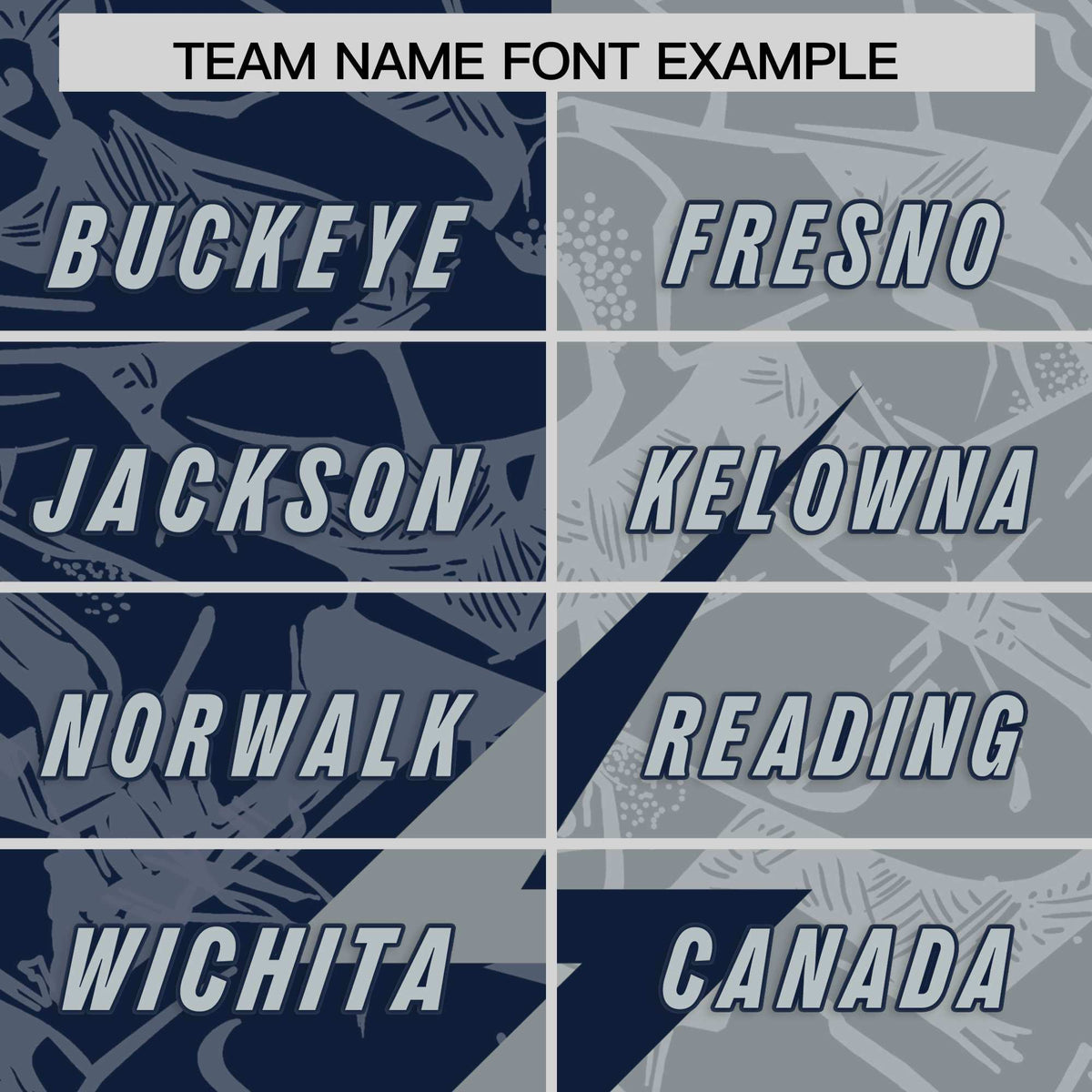 Custom Navy Gray Split Personalized Lightning Pattern American Football Jersey