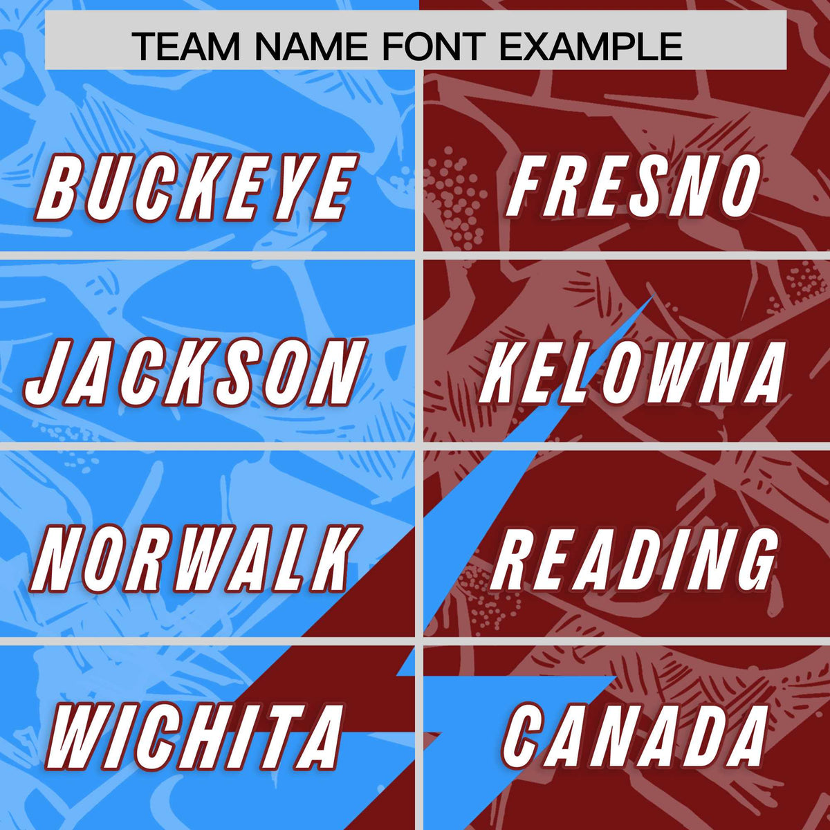 Custom Crimson Light Blue Split Personalized Lightning Pattern American Football Jersey