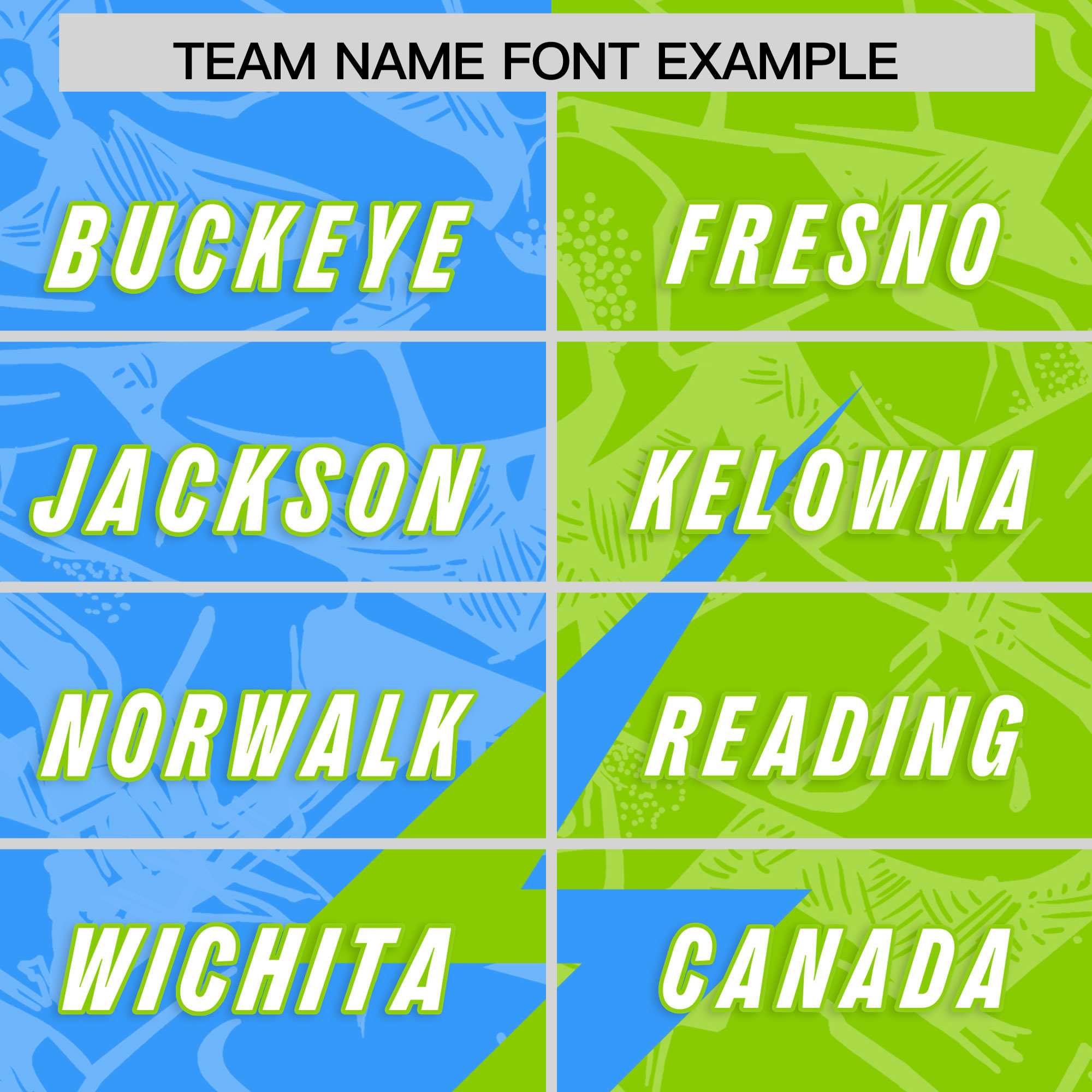 Custom Neon Green Light Blue Split Personalized Lightning Pattern American Football Jersey