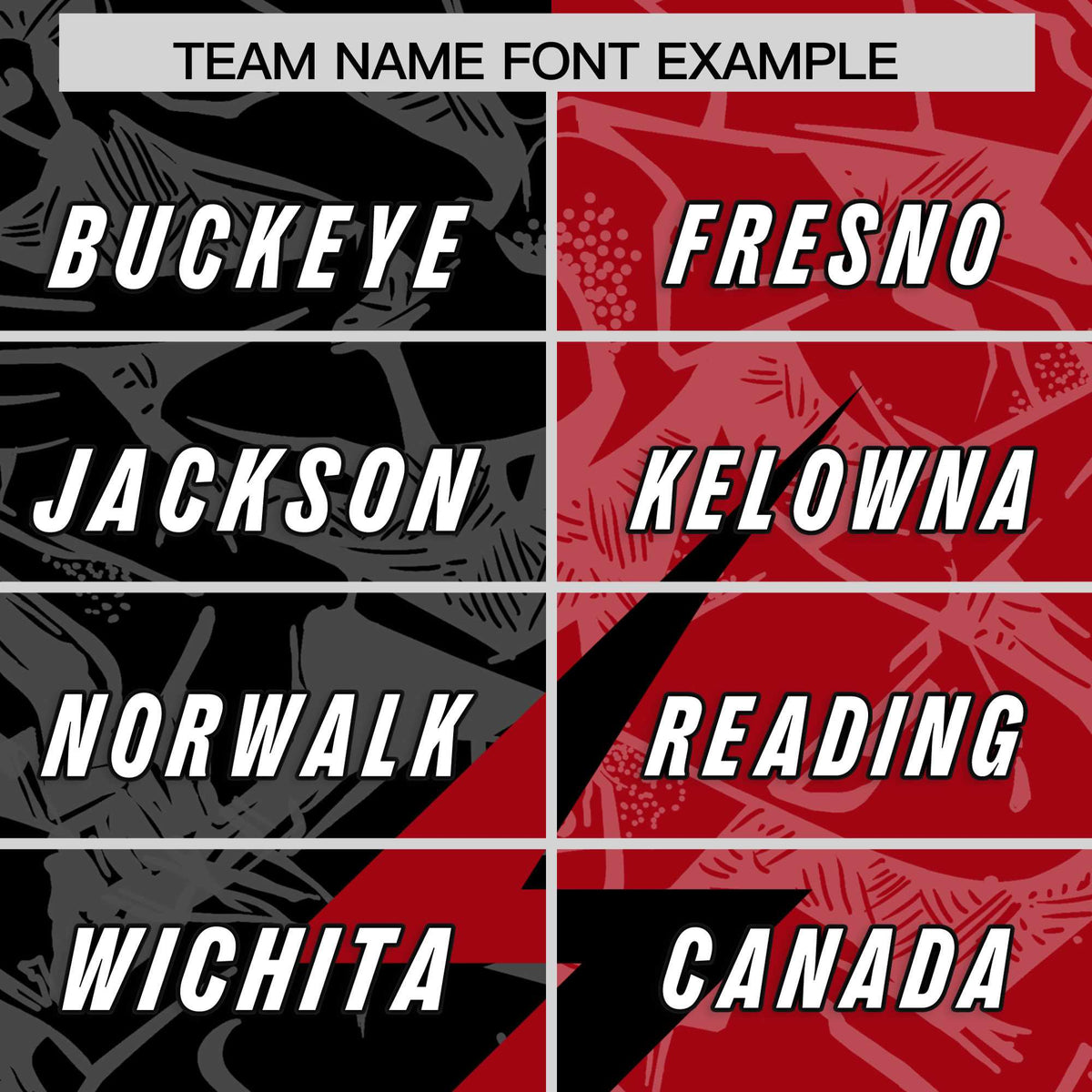 Custom Black Red Split Personalized Lightning Pattern American Football Jersey