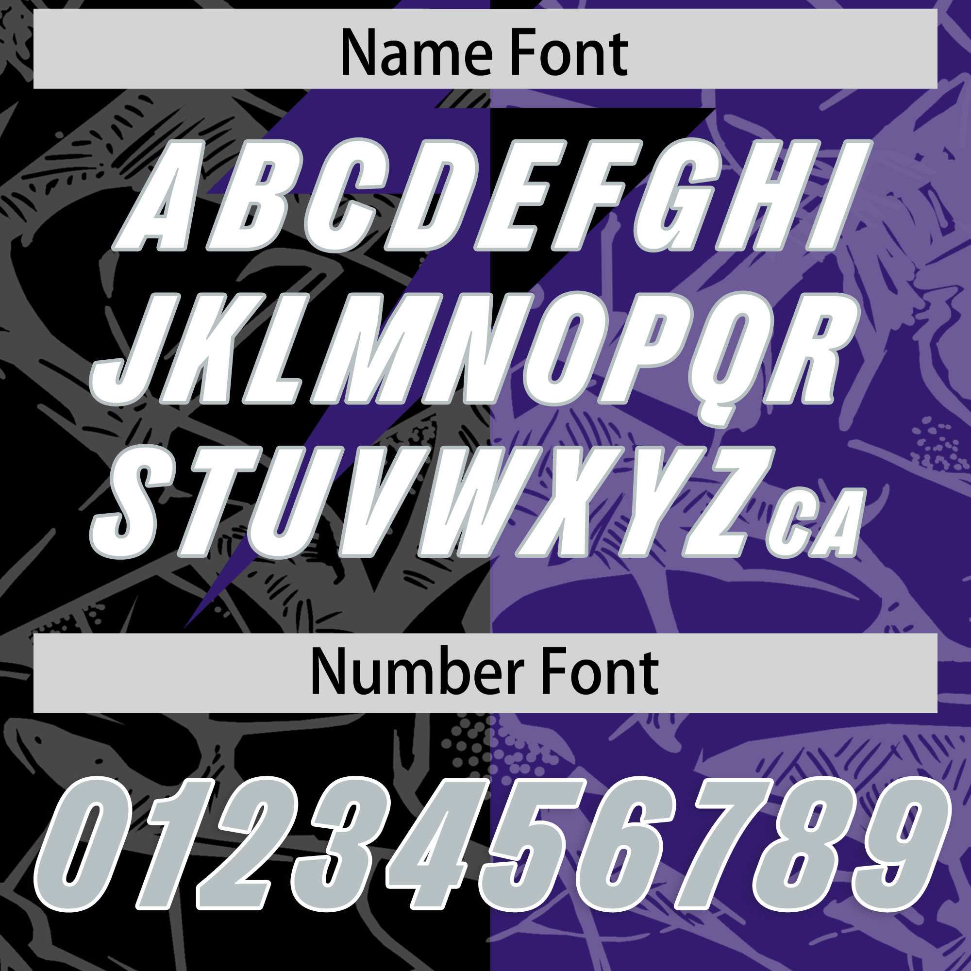 Custom Purple Black Split Personalized Lightning Pattern American Football Jersey