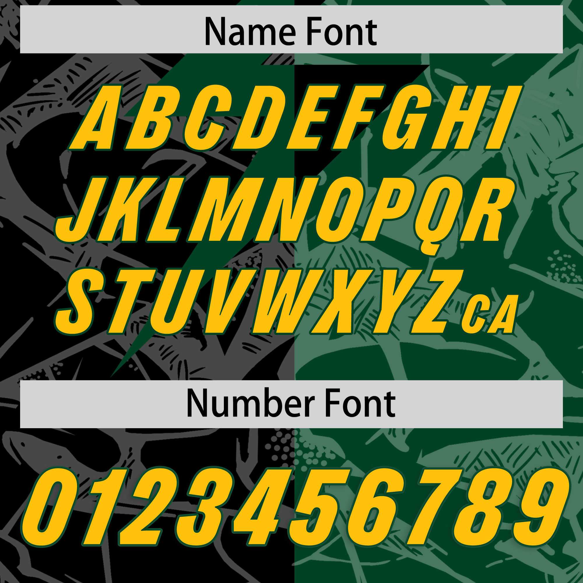 Custom Black Green Split Personalized Lightning Pattern American Football Jersey