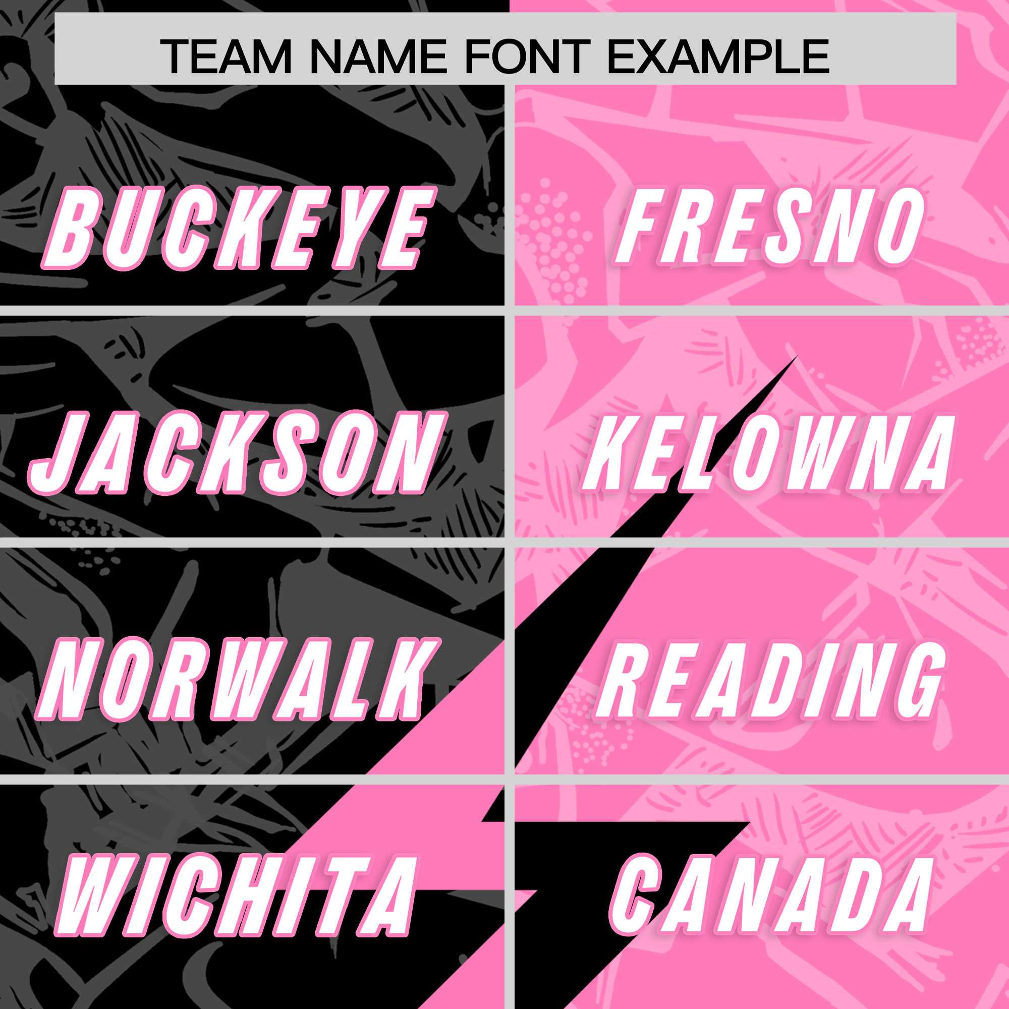 Custom Pink Black Split Personalized Lightning Pattern American Football Jersey