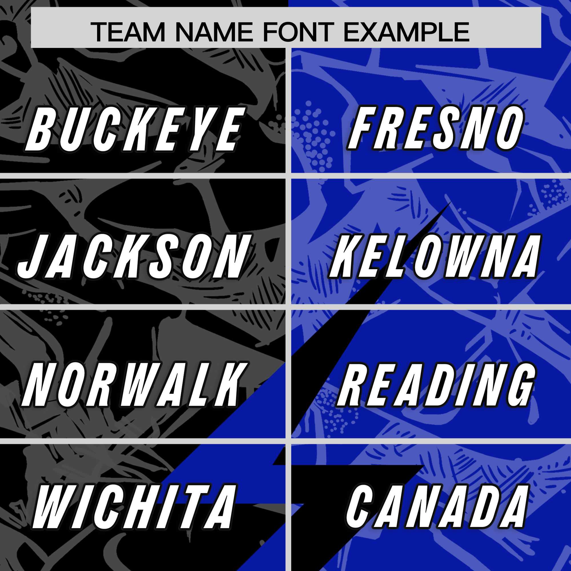 Custom Royal Black Split Personalized Lightning Pattern American Football Jersey