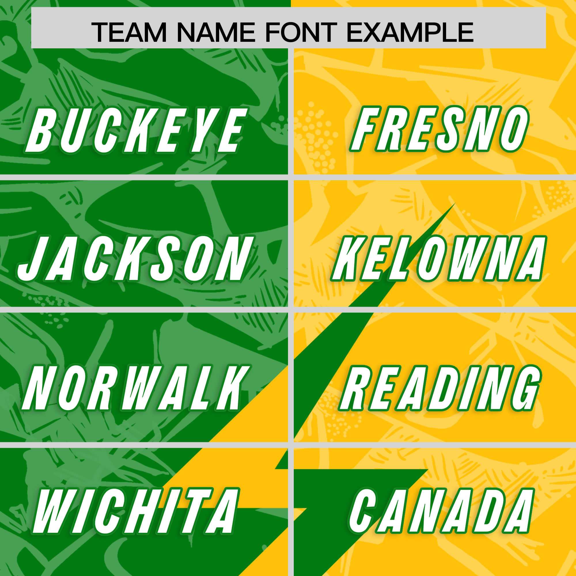 Custom Kelly Green Yellow Split Personalized Lightning Pattern American Football Jersey