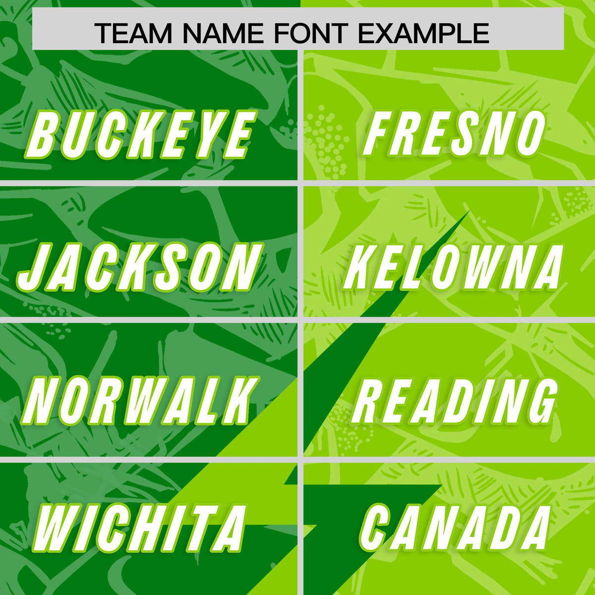 Custom Neon Green Kelly Green Split Personalized Lightning Pattern American Football Jersey