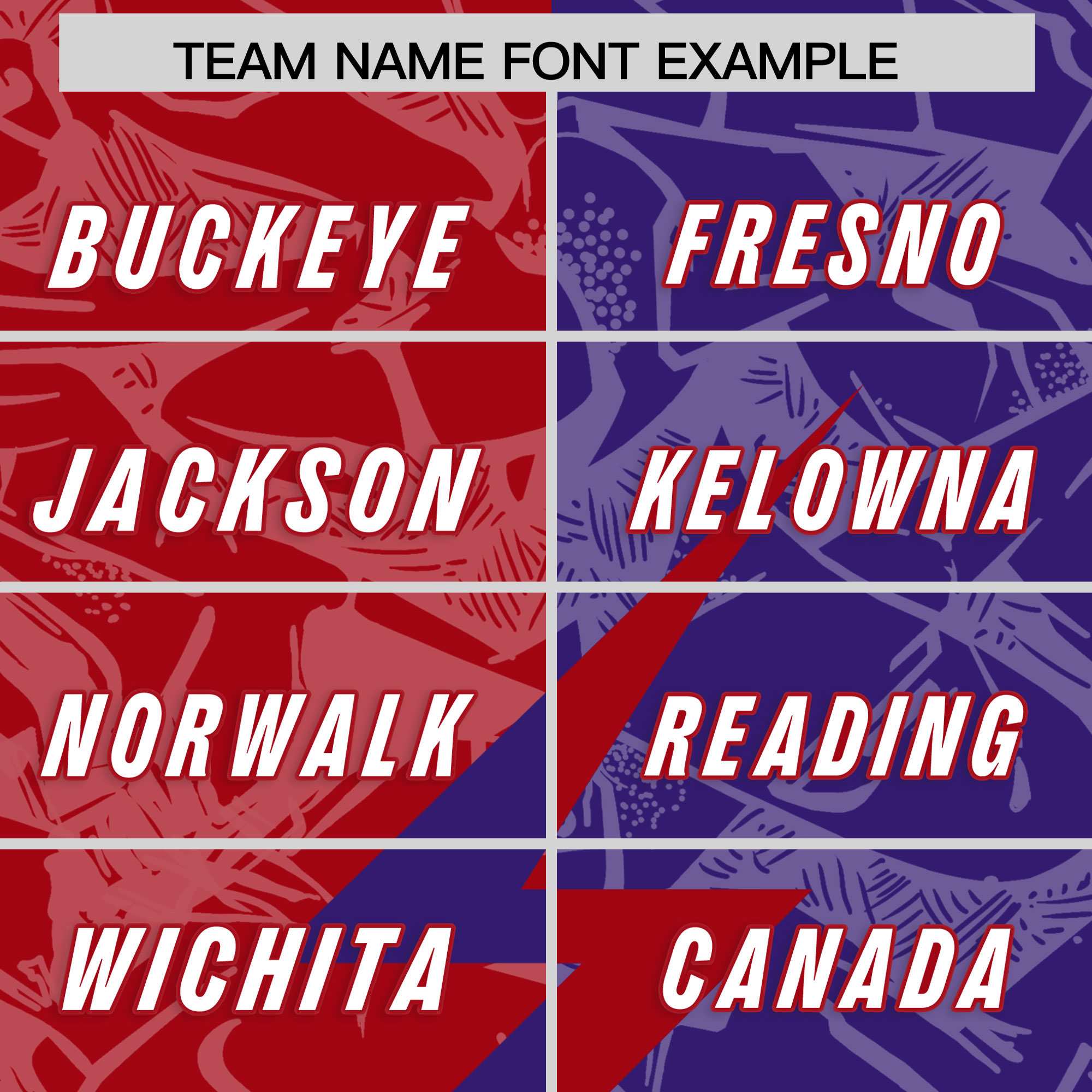 Custom Red Purple Split Personalized Lightning Pattern American Football Jersey