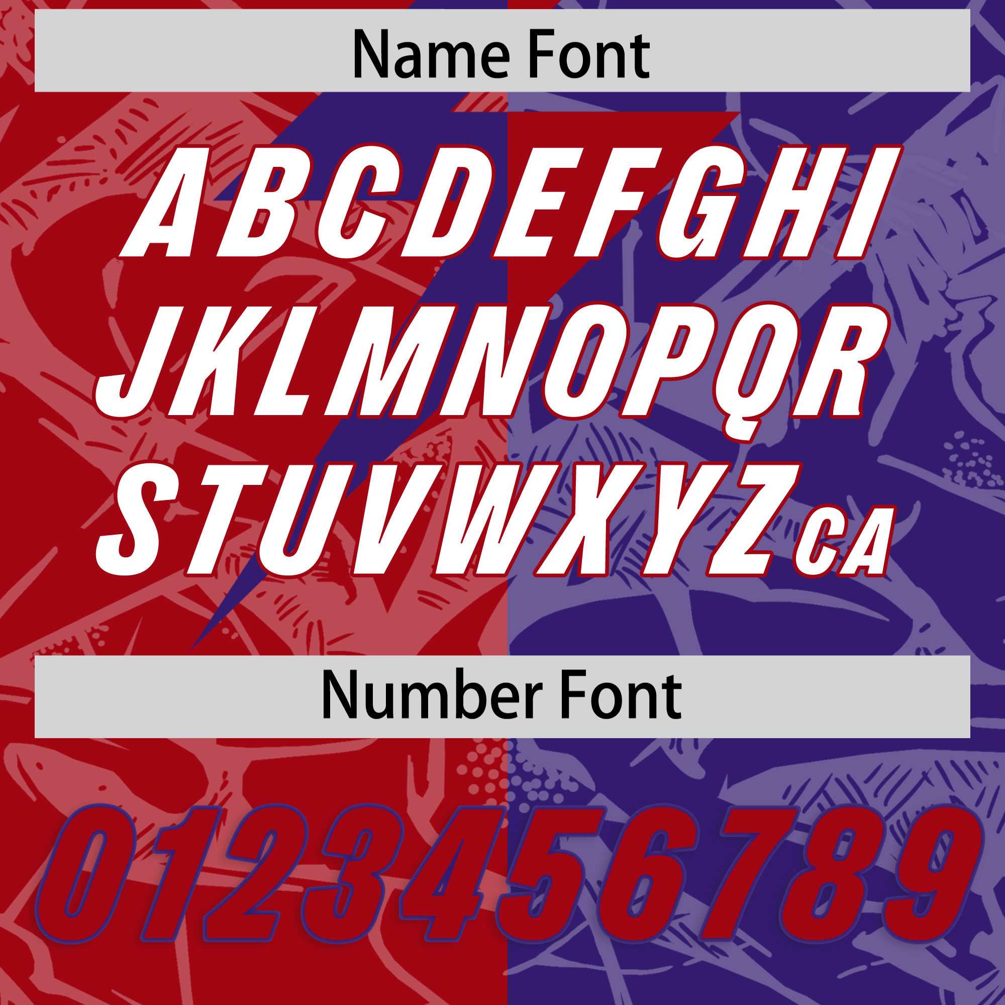 Custom Red Purple Split Personalized Lightning Pattern American Football Jersey