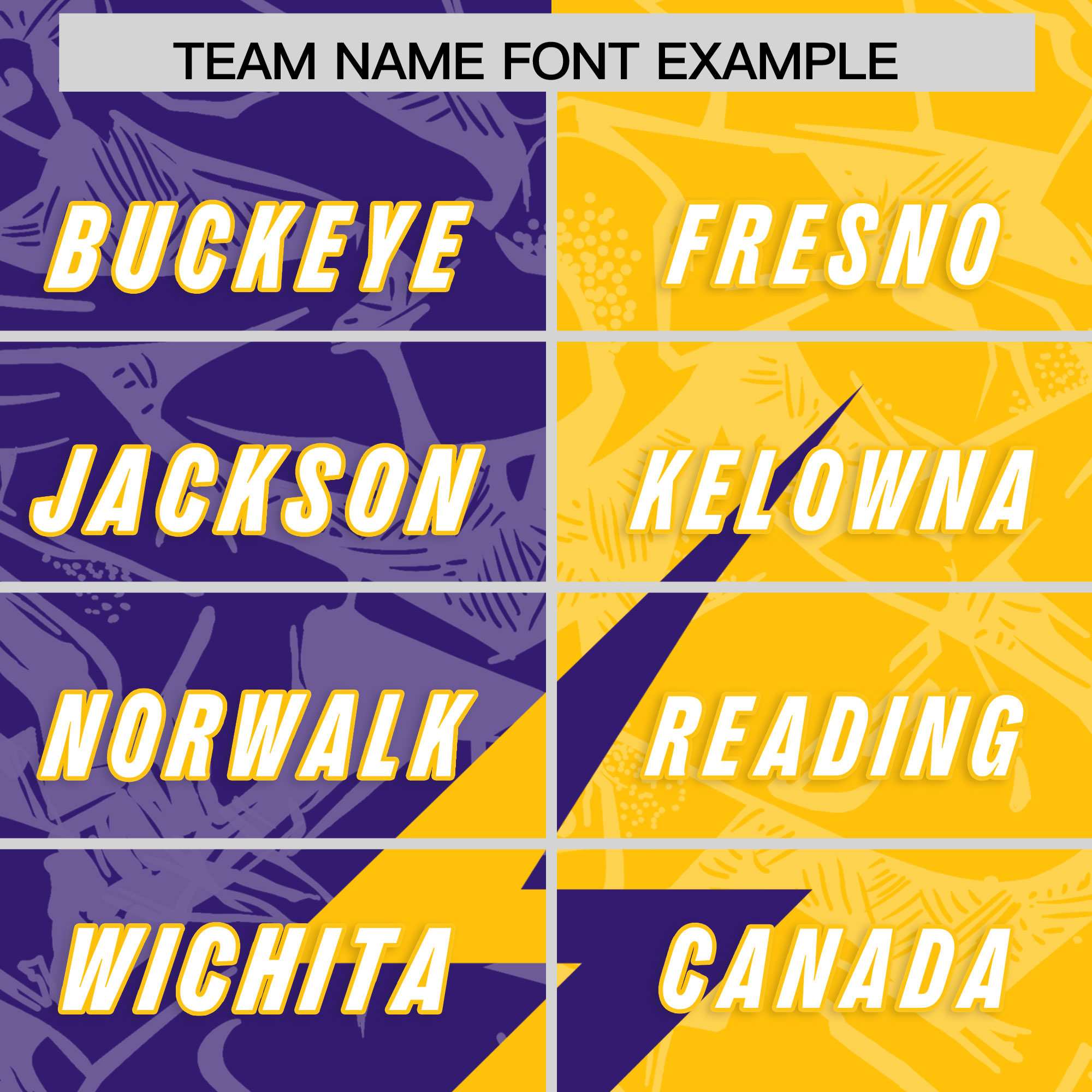 Custom Yellow Purple Split Personalized Lightning Pattern American Football Jersey