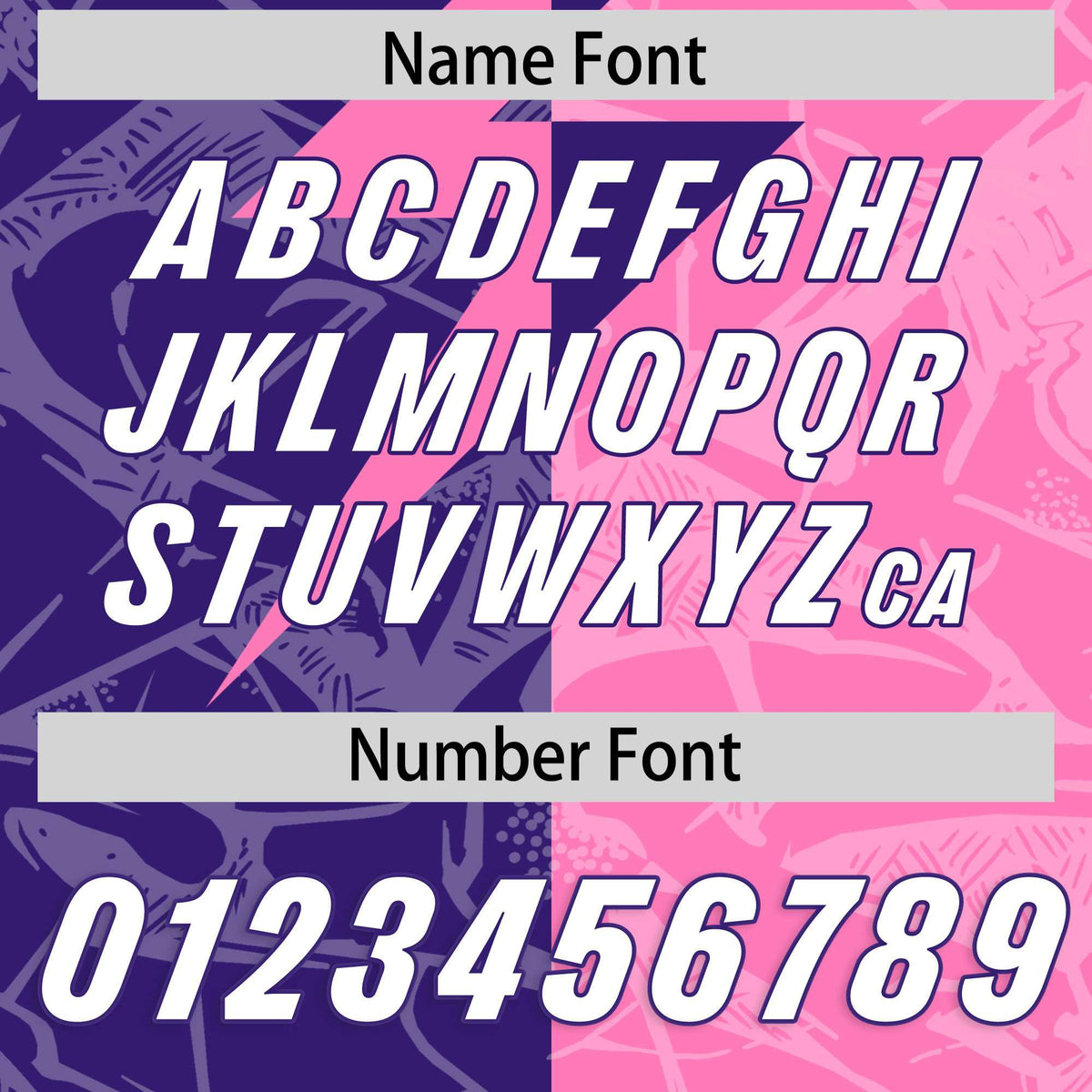 Custom Pink Purple Split Personalized Lightning Pattern American Football Jersey