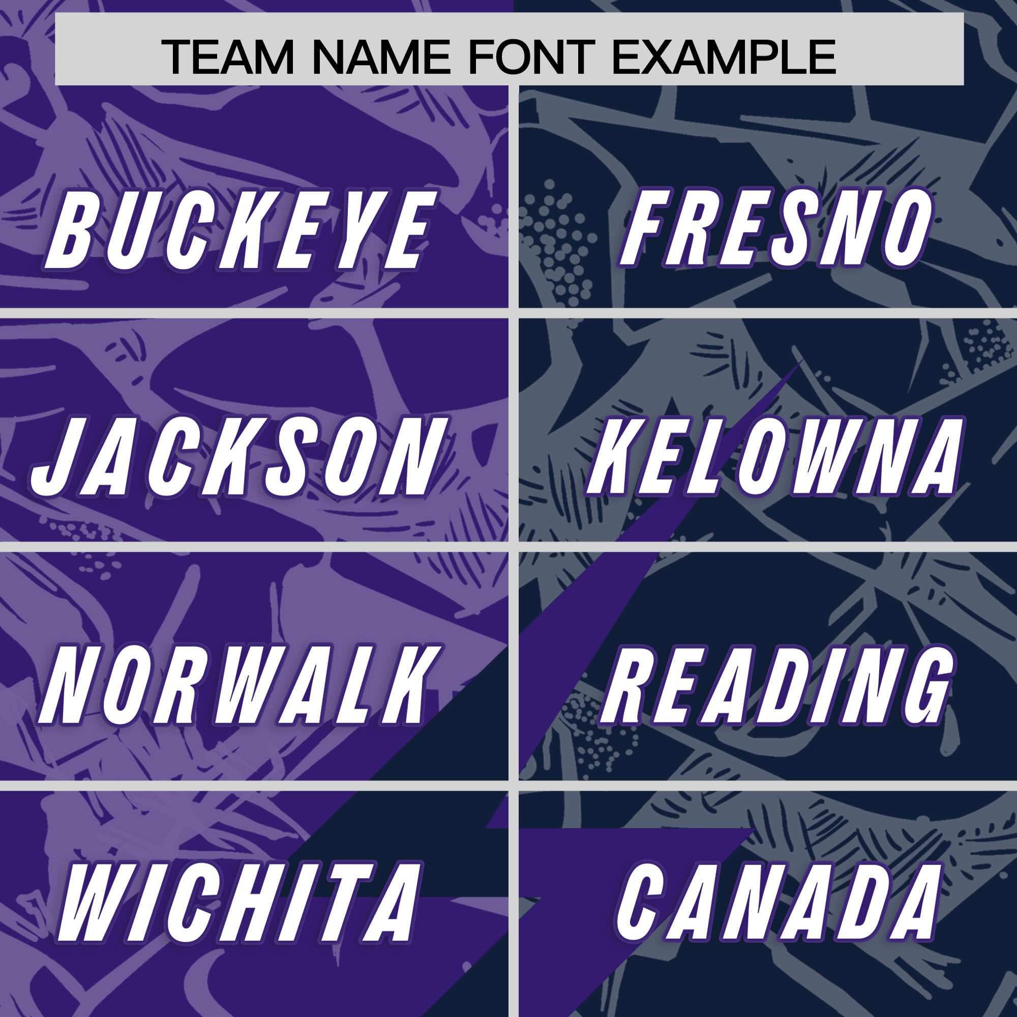 Custom Navy Purple Split Personalized Lightning Pattern American Football Jersey