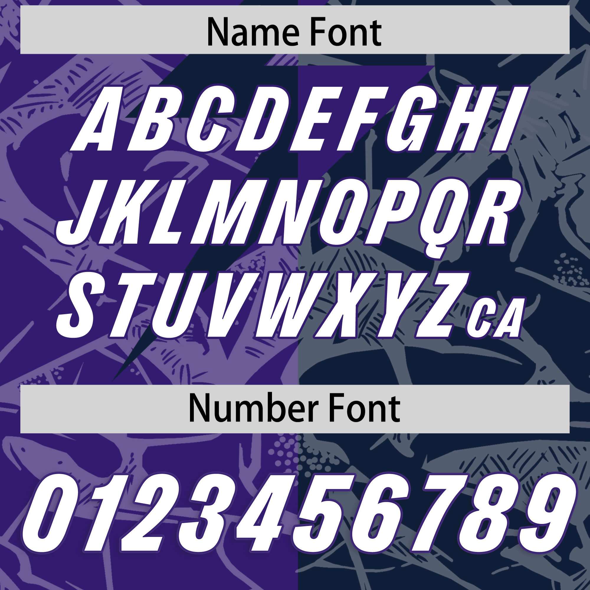 Custom Navy Purple Split Personalized Lightning Pattern American Football Jersey