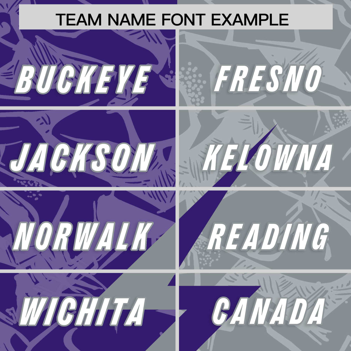 Custom Purple Gray Split Personalized Lightning Pattern American Football Jersey