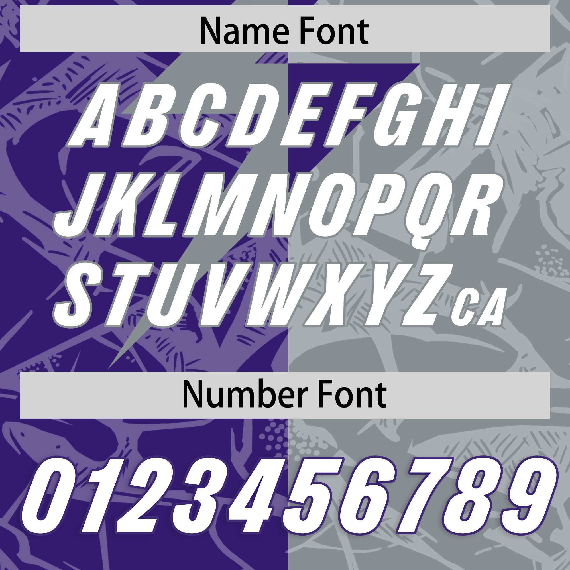 Custom Purple Gray Split Personalized Lightning Pattern American Football Jersey