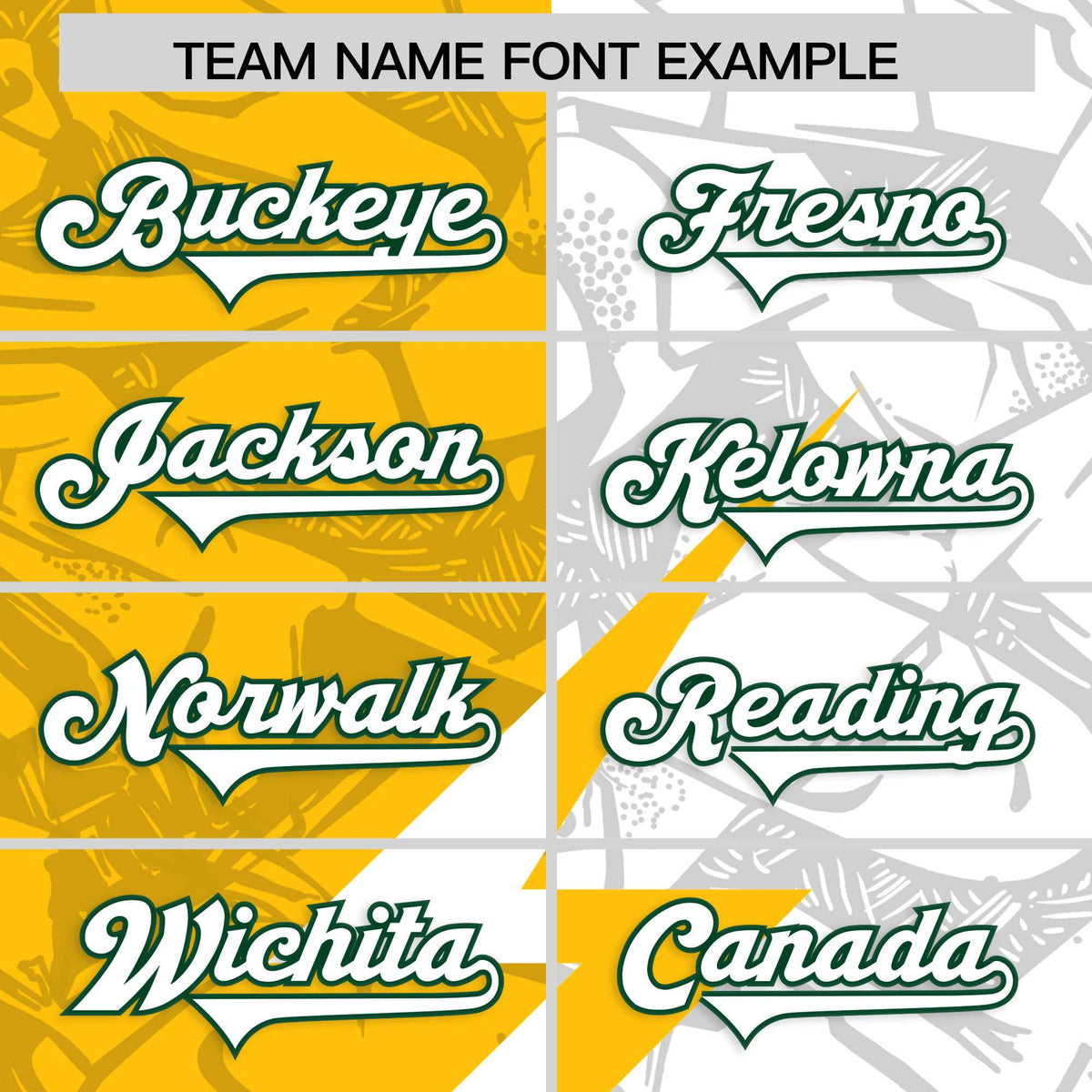 Custom Yellow White Split Personalized Lightning Pattern American Football Jersey