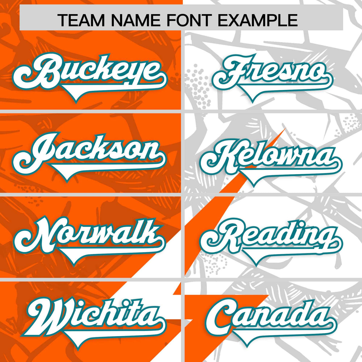 Custom Orange White Split Personalized Lightning Pattern American Football Jersey