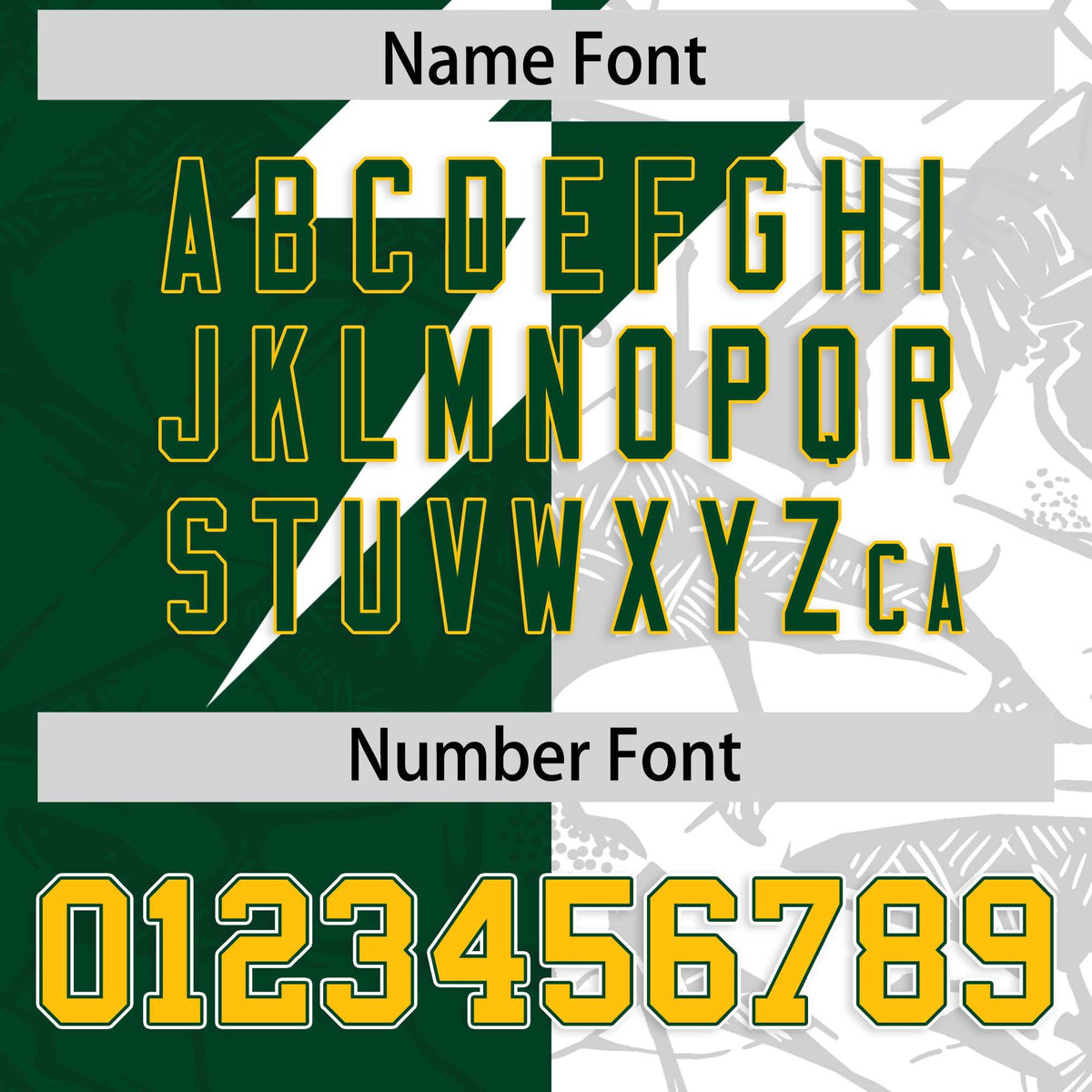 Custom Green White Split Personalized Lightning Pattern American Football Jersey