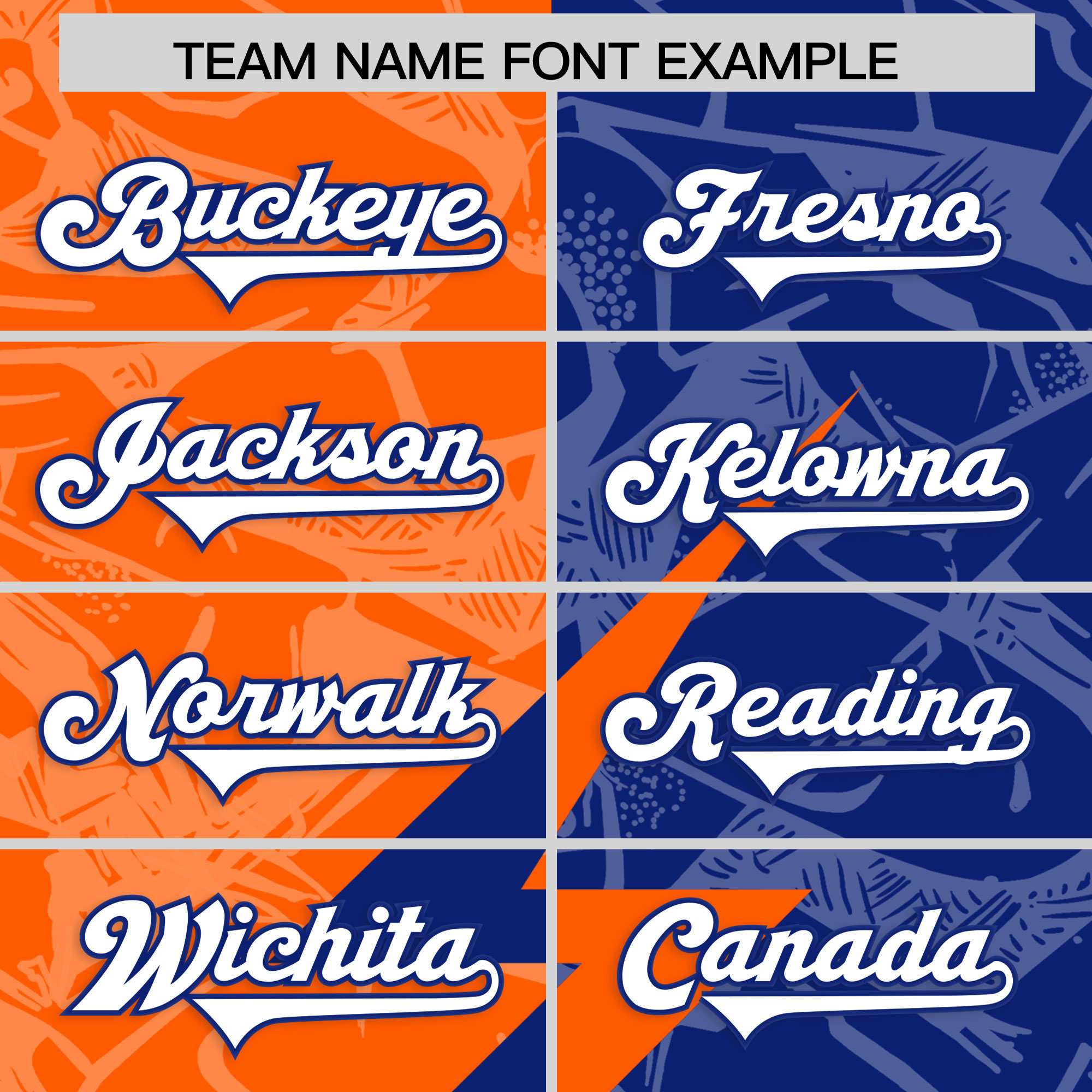 Custom Orange Royal Split Personalized Lightning Pattern American Football Jersey