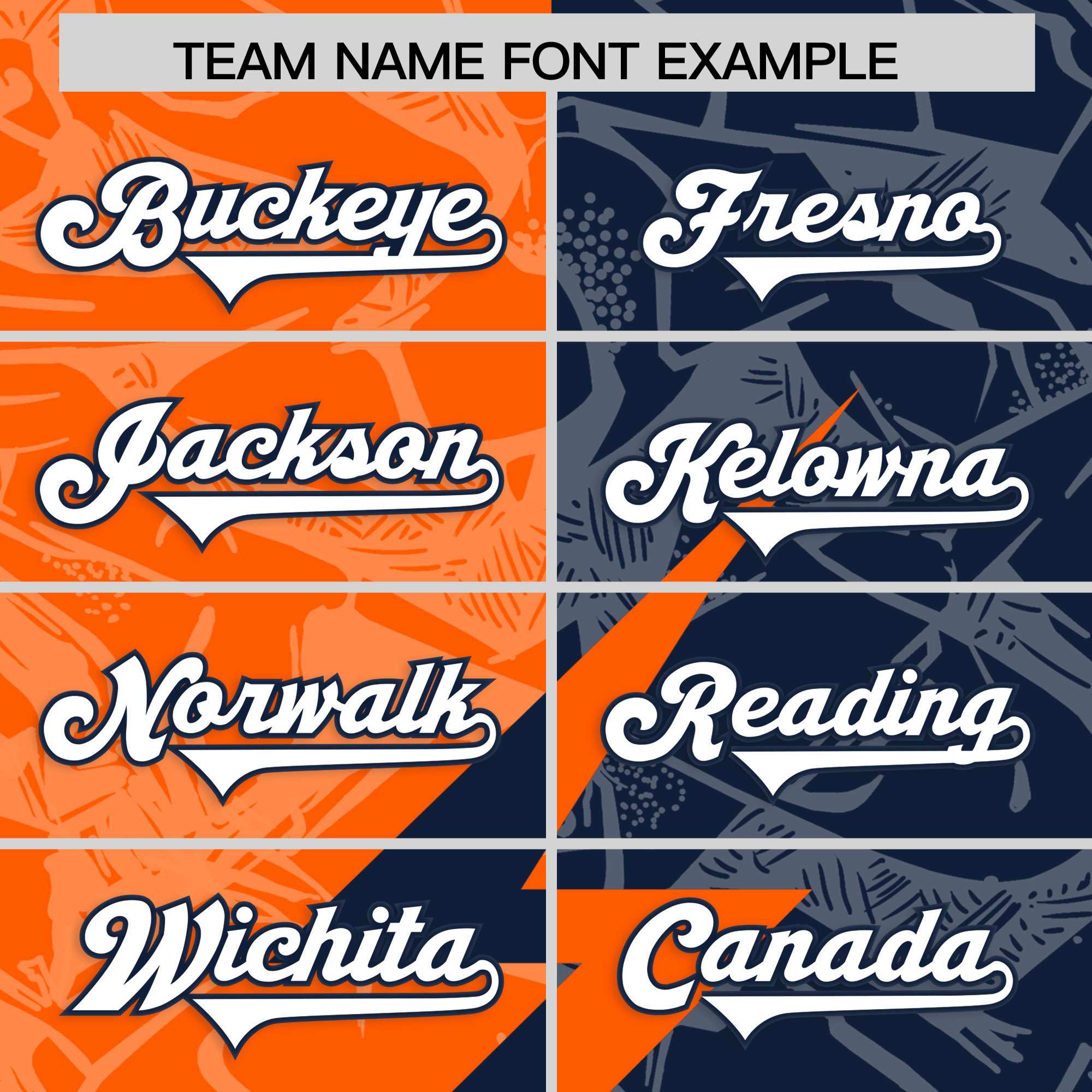 Custom Orange Navy Split Personalized Lightning Pattern American Football Jersey