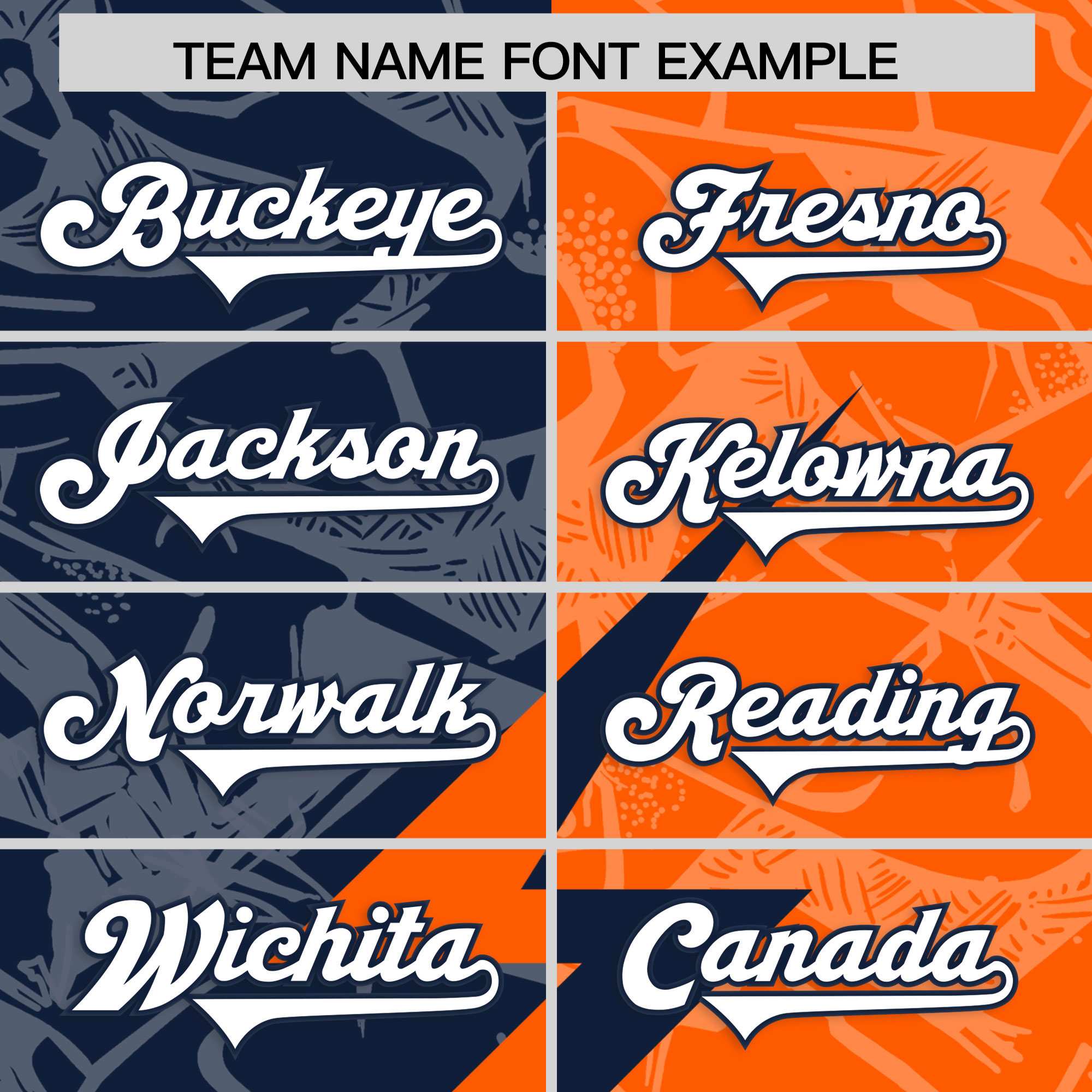 Custom Orange Navy Split Personalized Lightning Pattern American Football Jersey