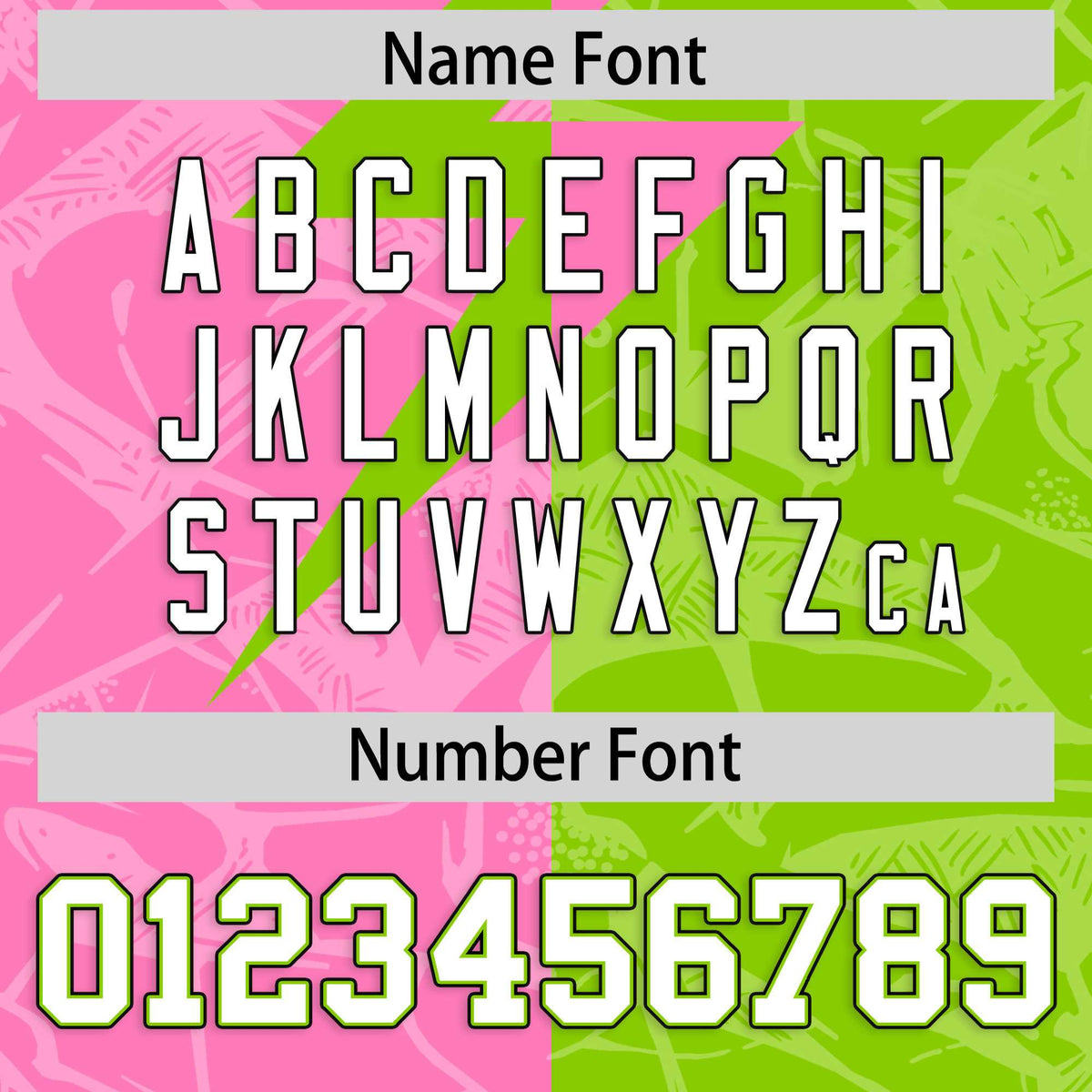 Custom Neon Green Pink Split Personalized Lightning Pattern American Football Jersey