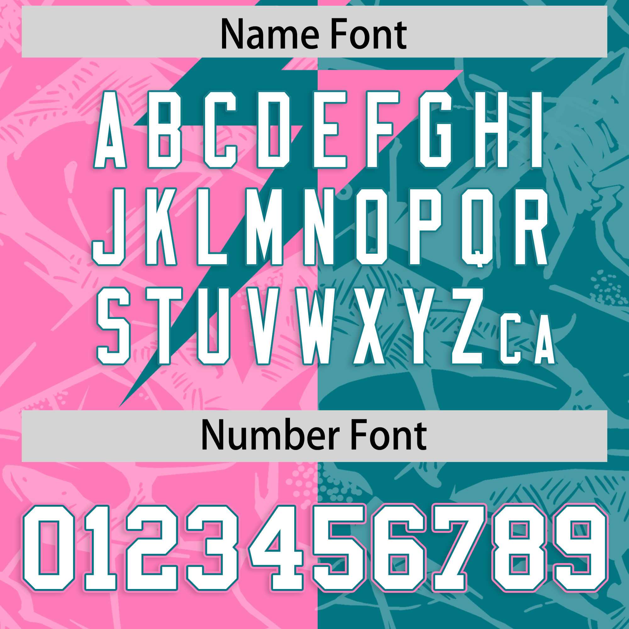 Custom Aqua Pink Split Personalized Lightning Pattern American Football Jersey