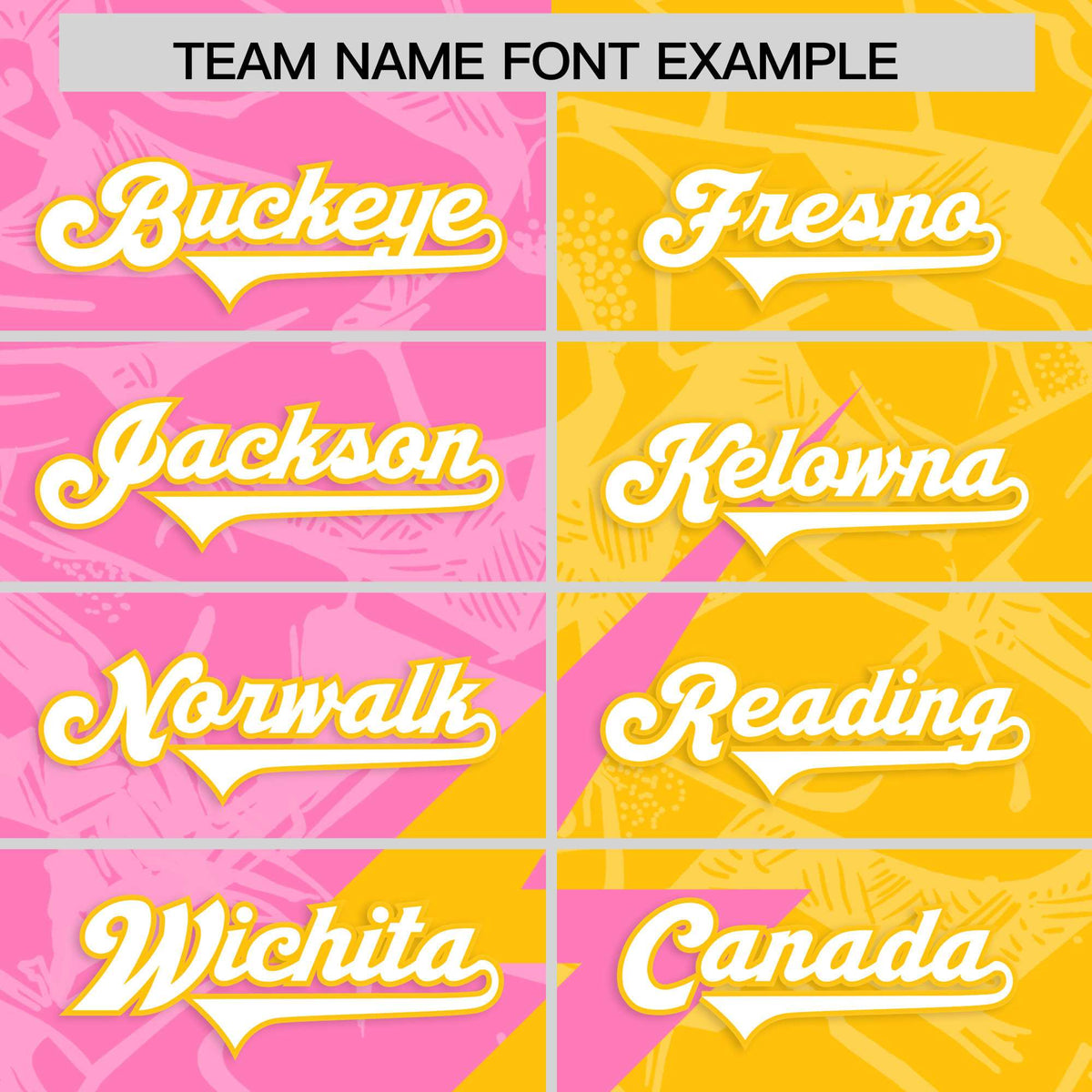 Custom Yellow Pink Split Personalized Lightning Pattern American Football Jersey