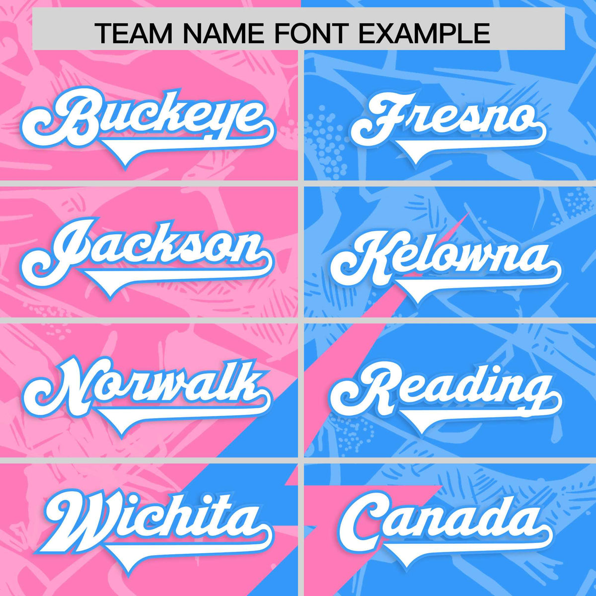 Custom Light Blue Pink Split Personalized Lightning Pattern American Football Jersey