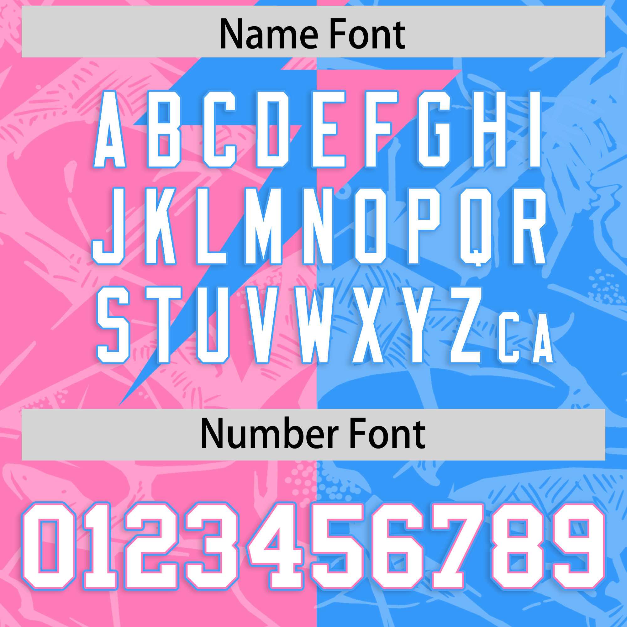 Custom Light Blue Pink Split Personalized Lightning Pattern American Football Jersey