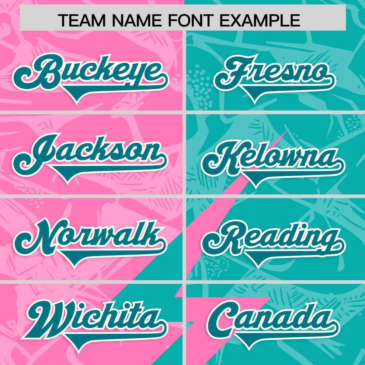 Custom Aqua Pink Split Personalized Lightning Pattern American Football Jersey