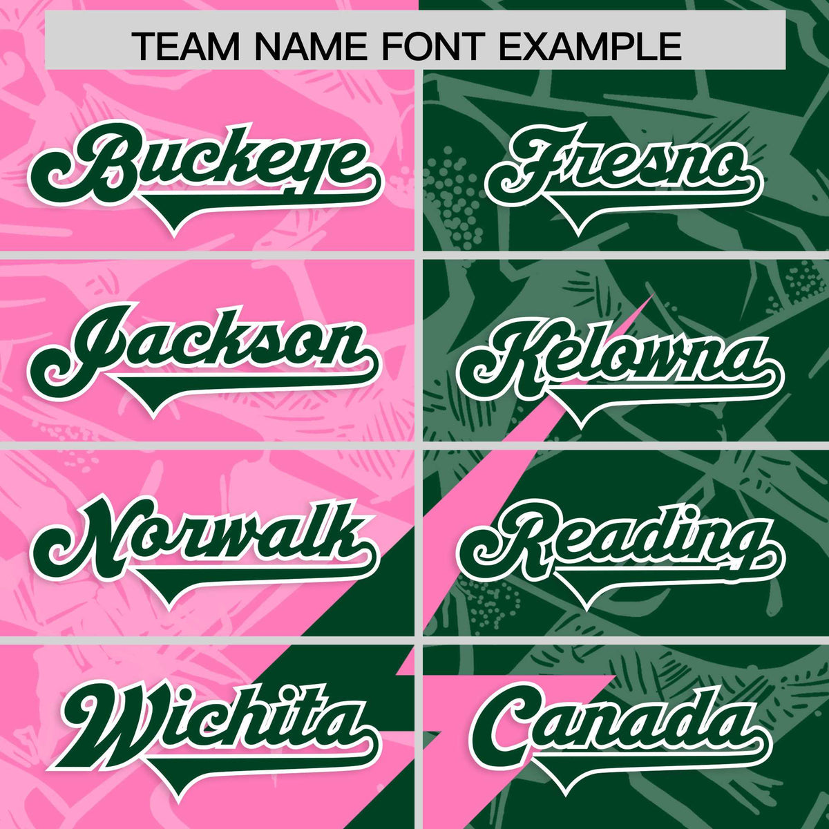 Custom Pink Green Split Personalized Lightning Pattern American Football Jersey