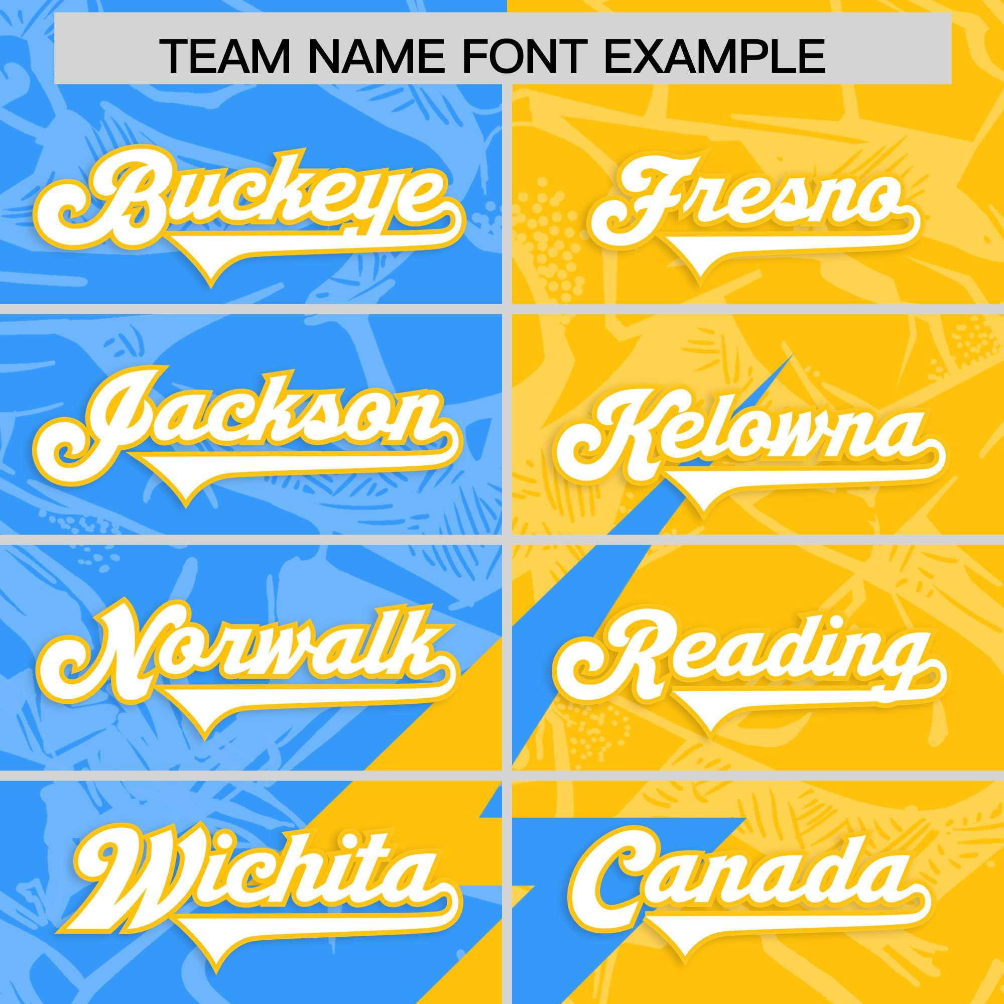 Custom Yellow Light Blue Split Personalized Lightning Pattern American Football Jersey